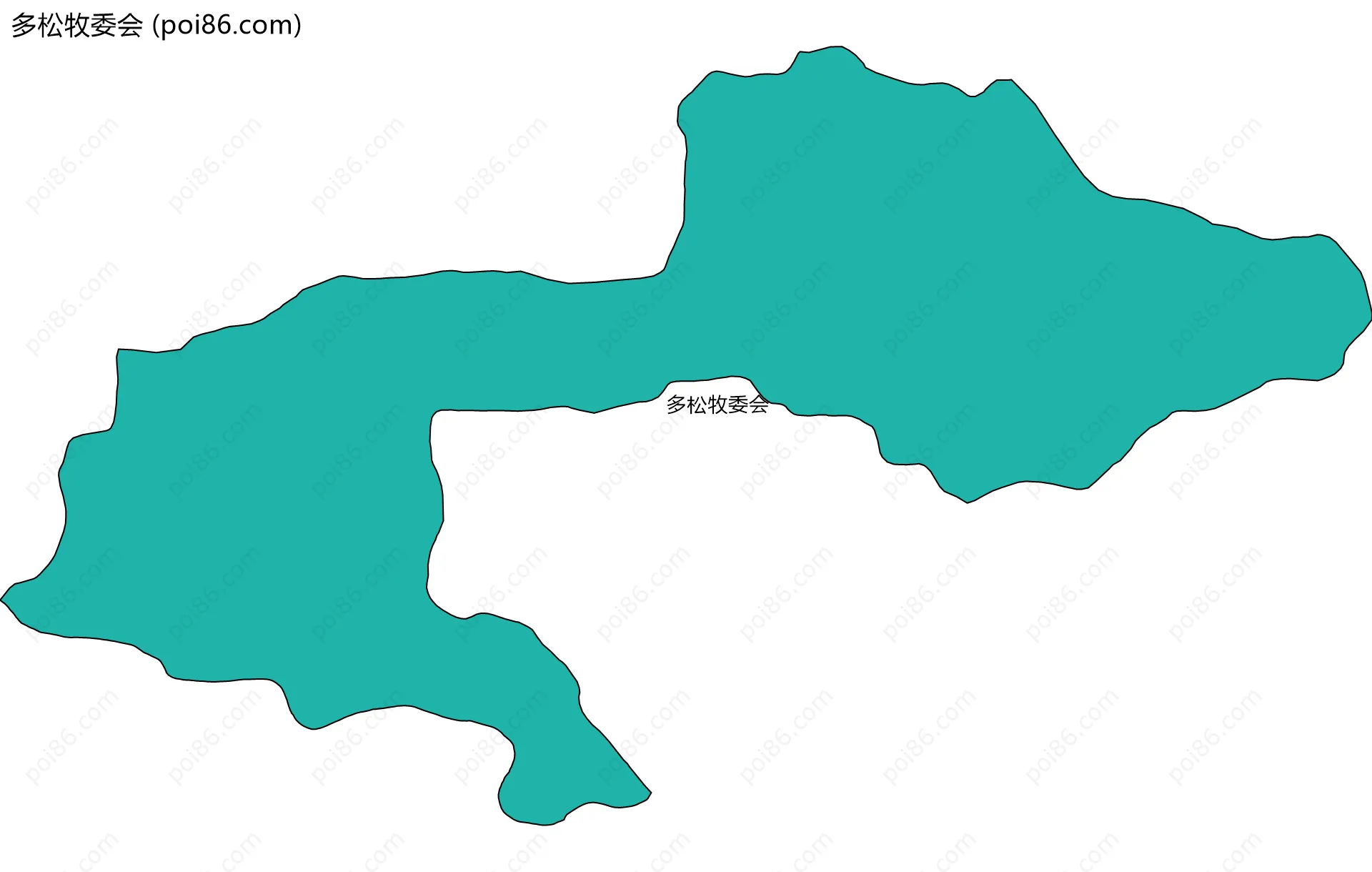 多松牧委会边界地图