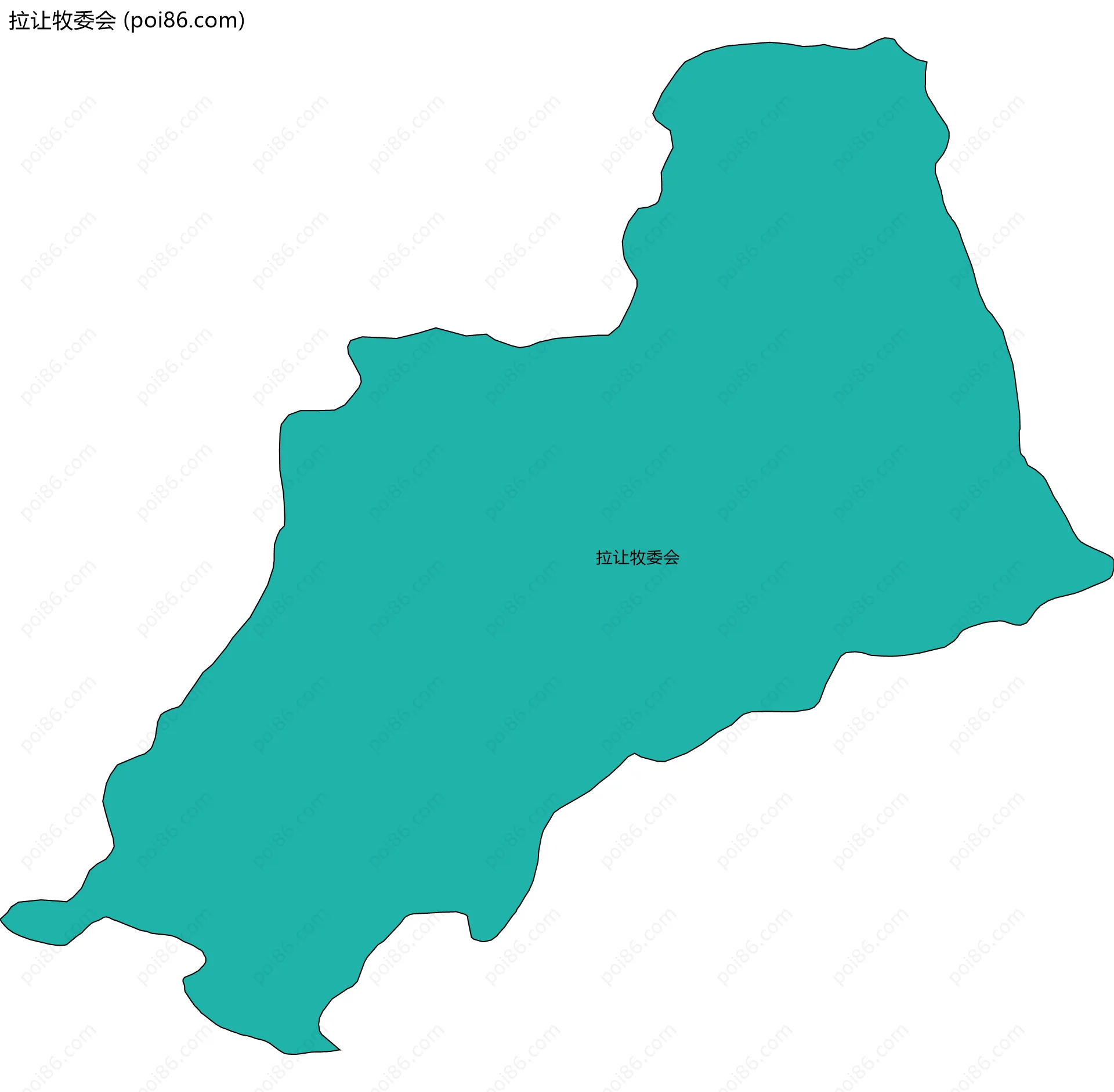 拉让牧委会边界地图