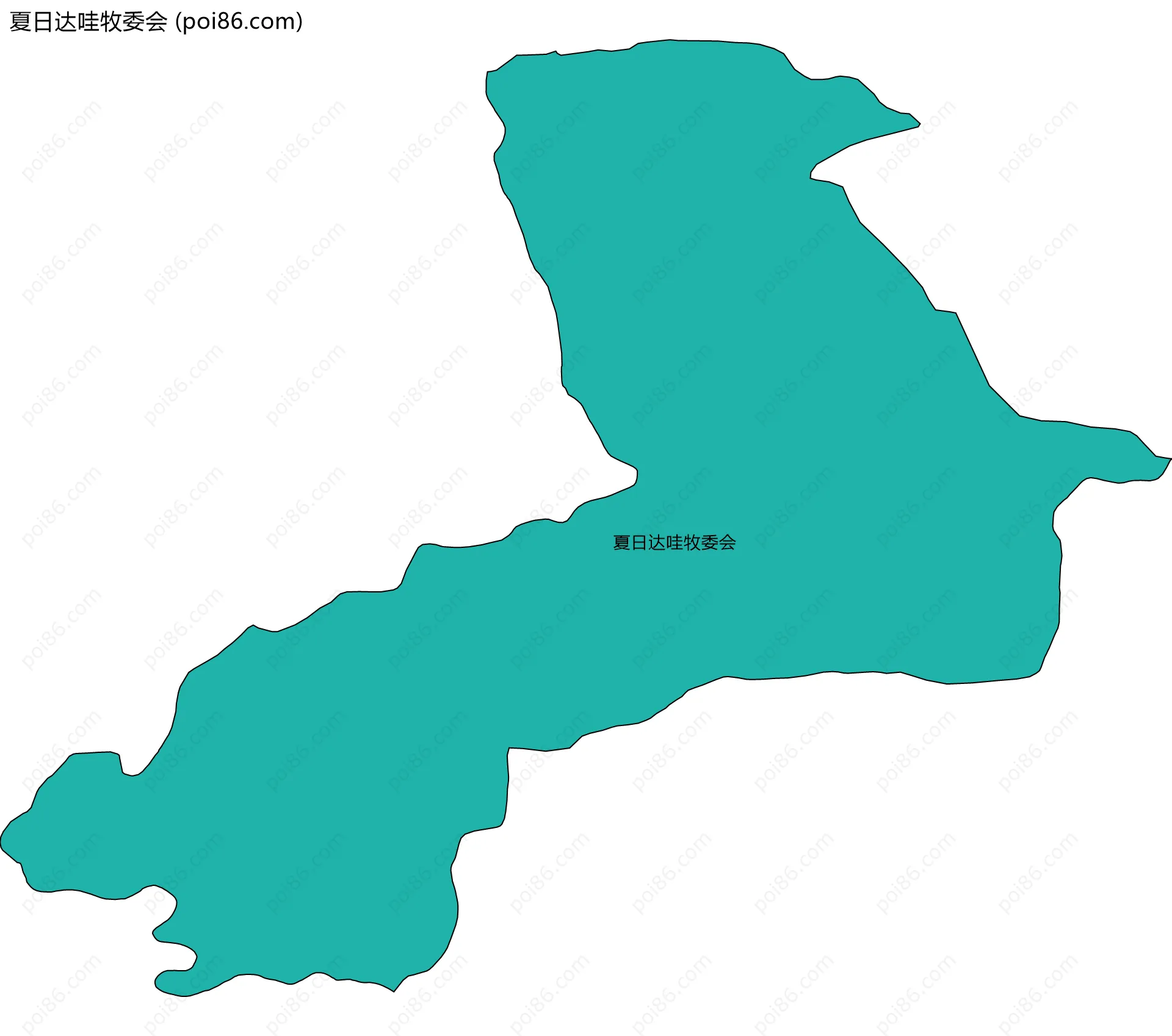 夏日达哇牧委会边界地图