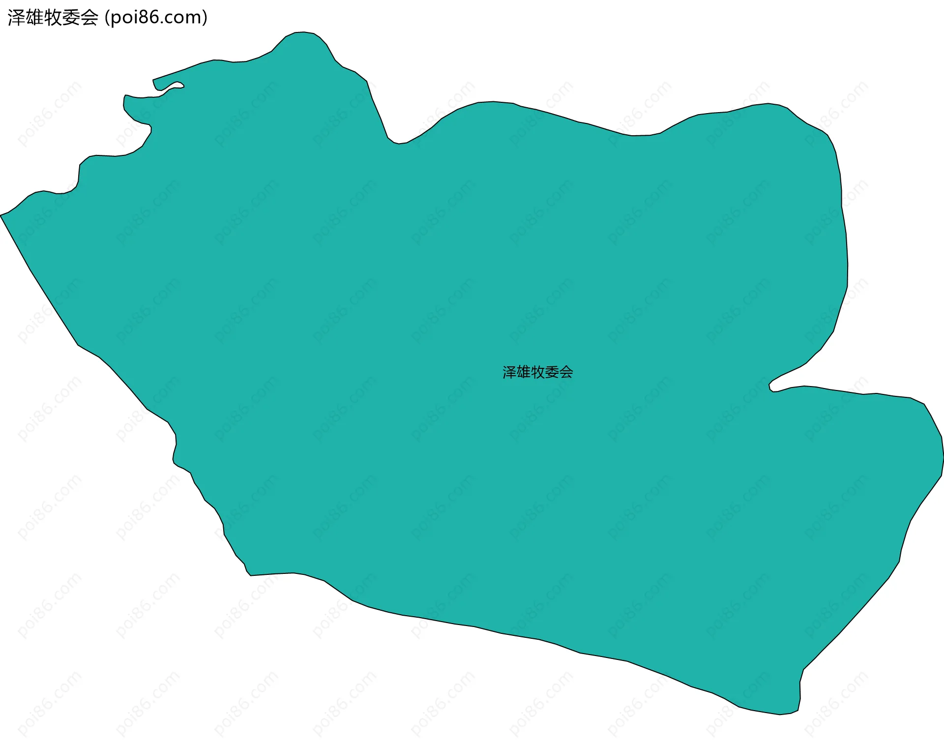 泽雄牧委会边界地图