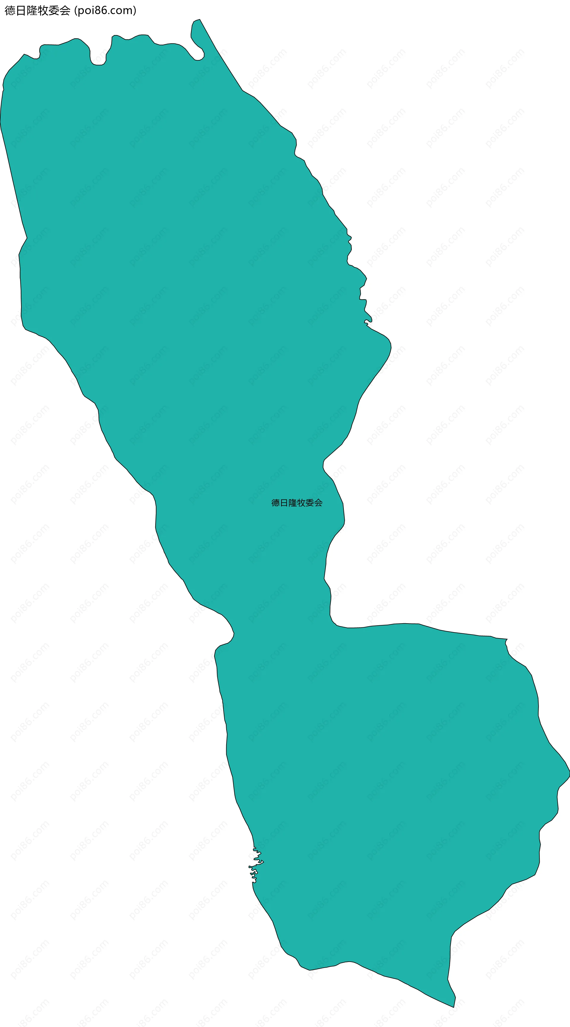 德日隆牧委会边界地图