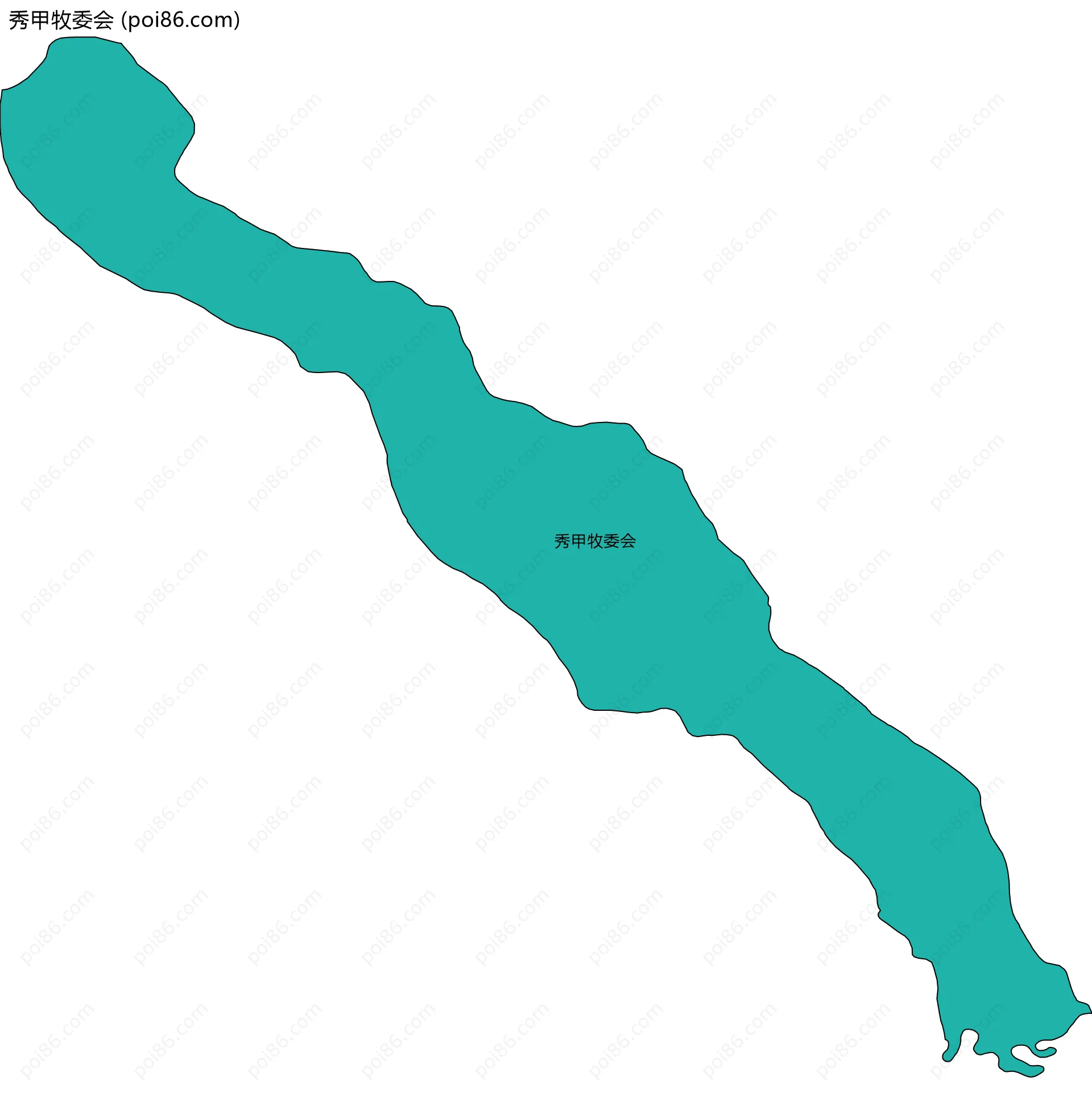 秀甲牧委会边界地图