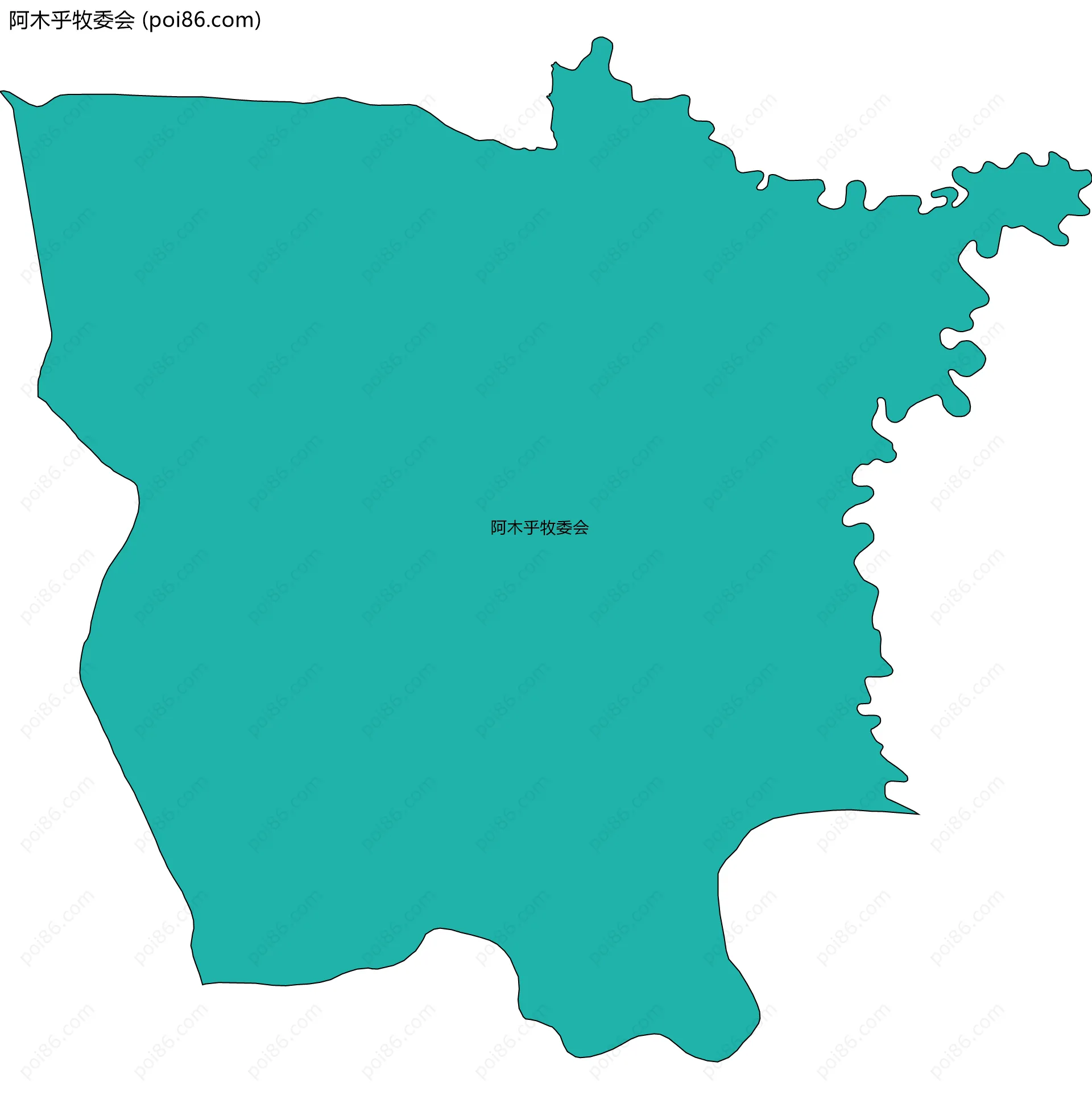 阿木乎牧委会边界地图