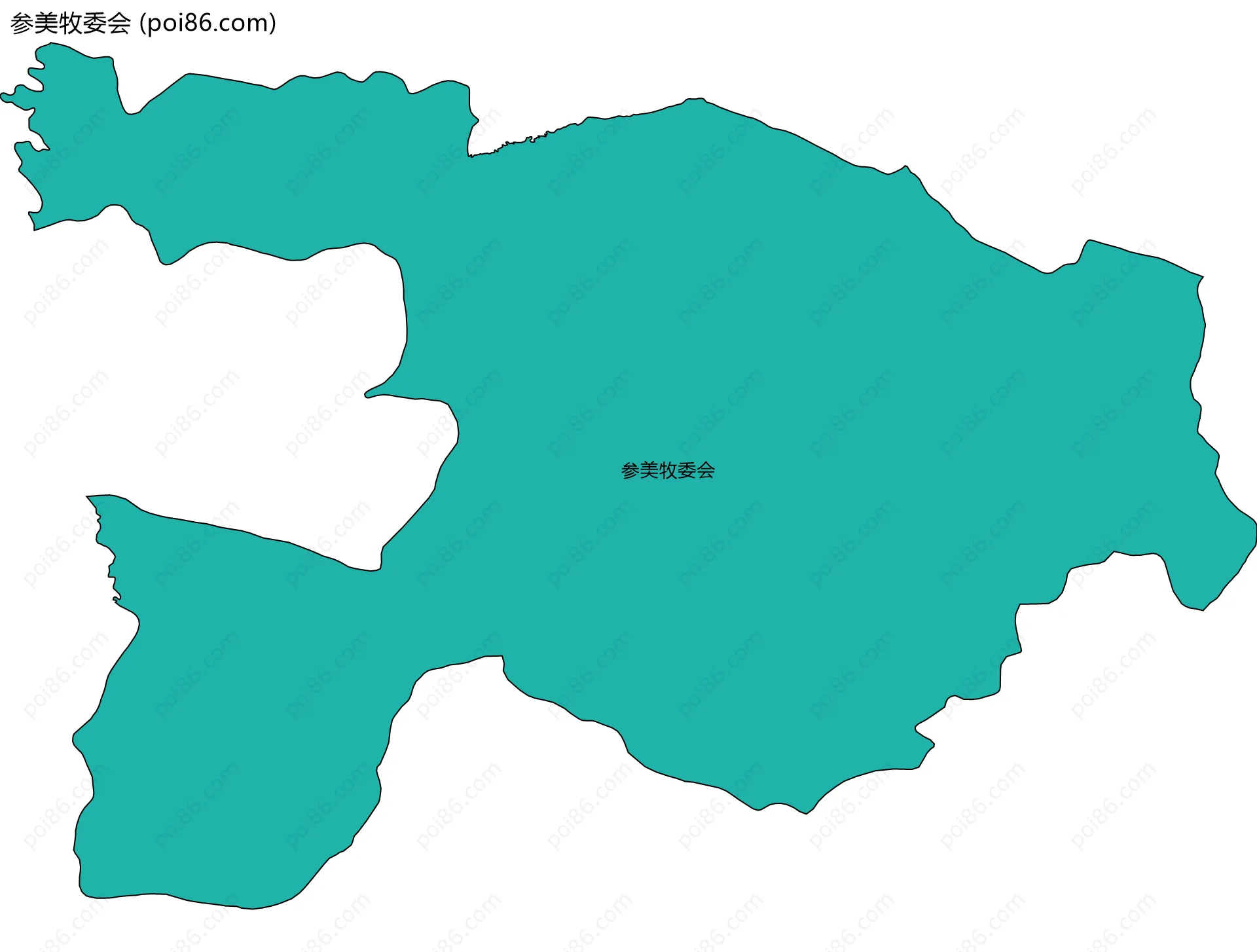 参美牧委会边界地图