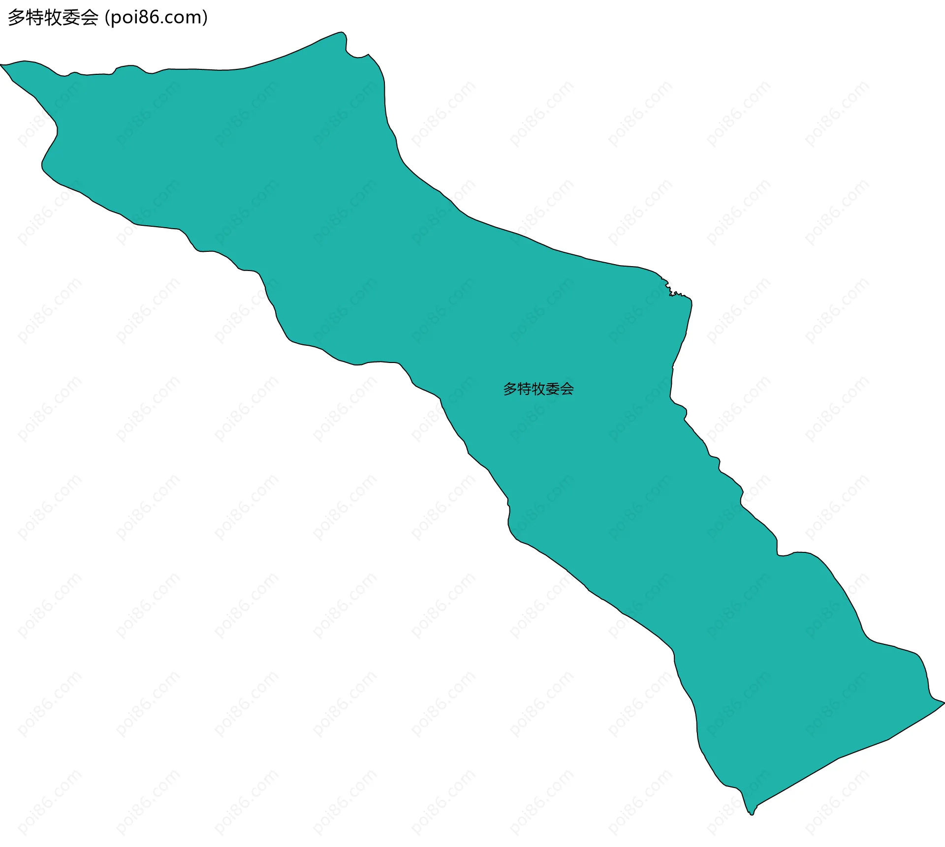 多特牧委会边界地图