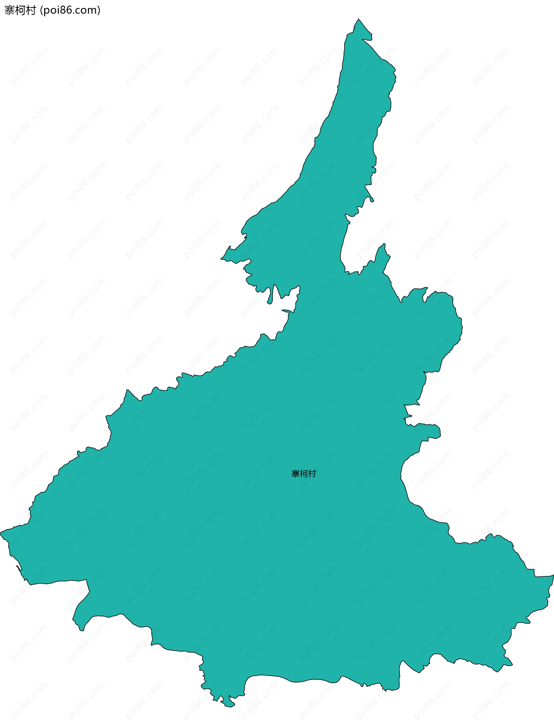 寨柯村边界地图