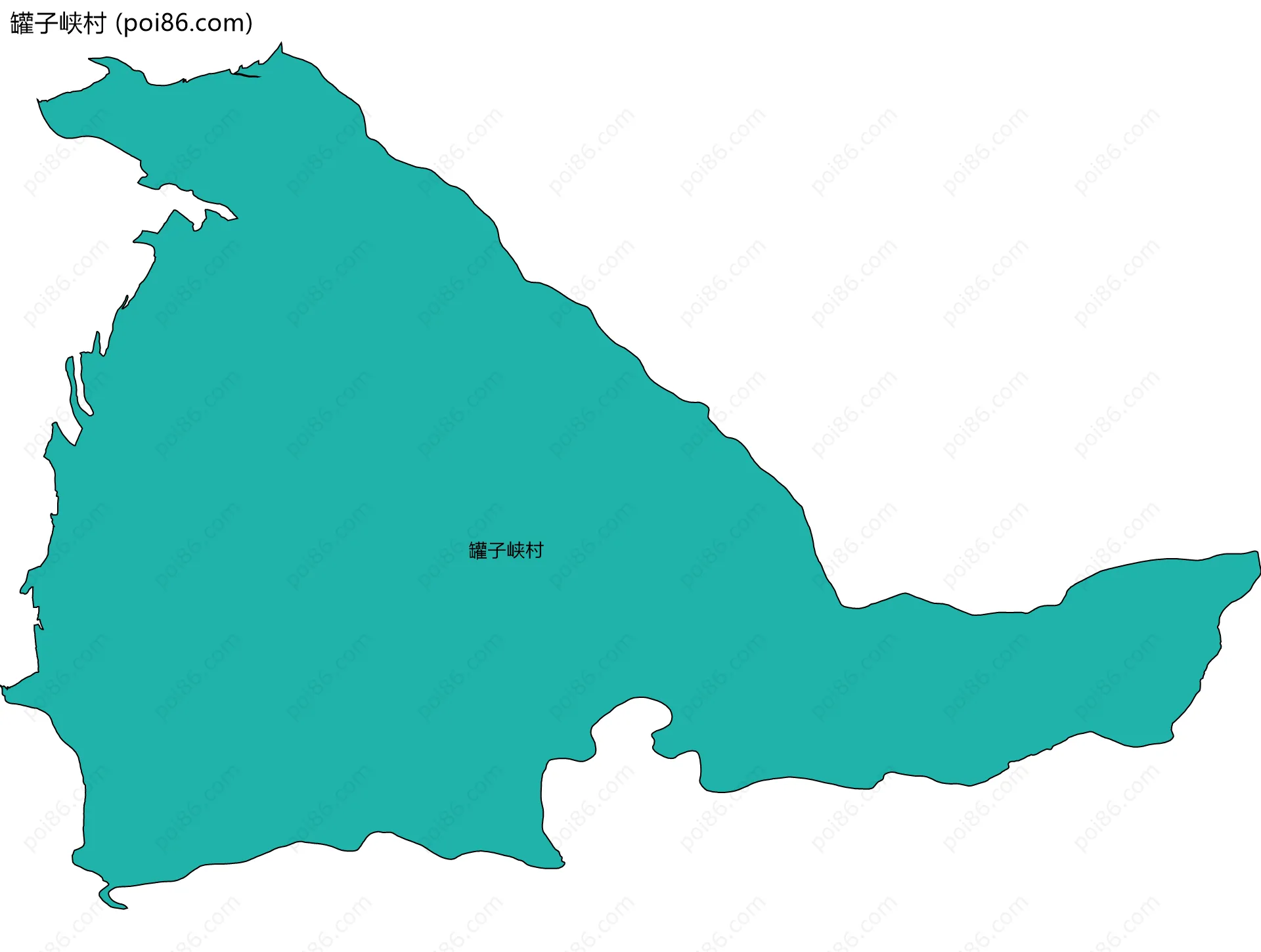 罐子峡村边界地图