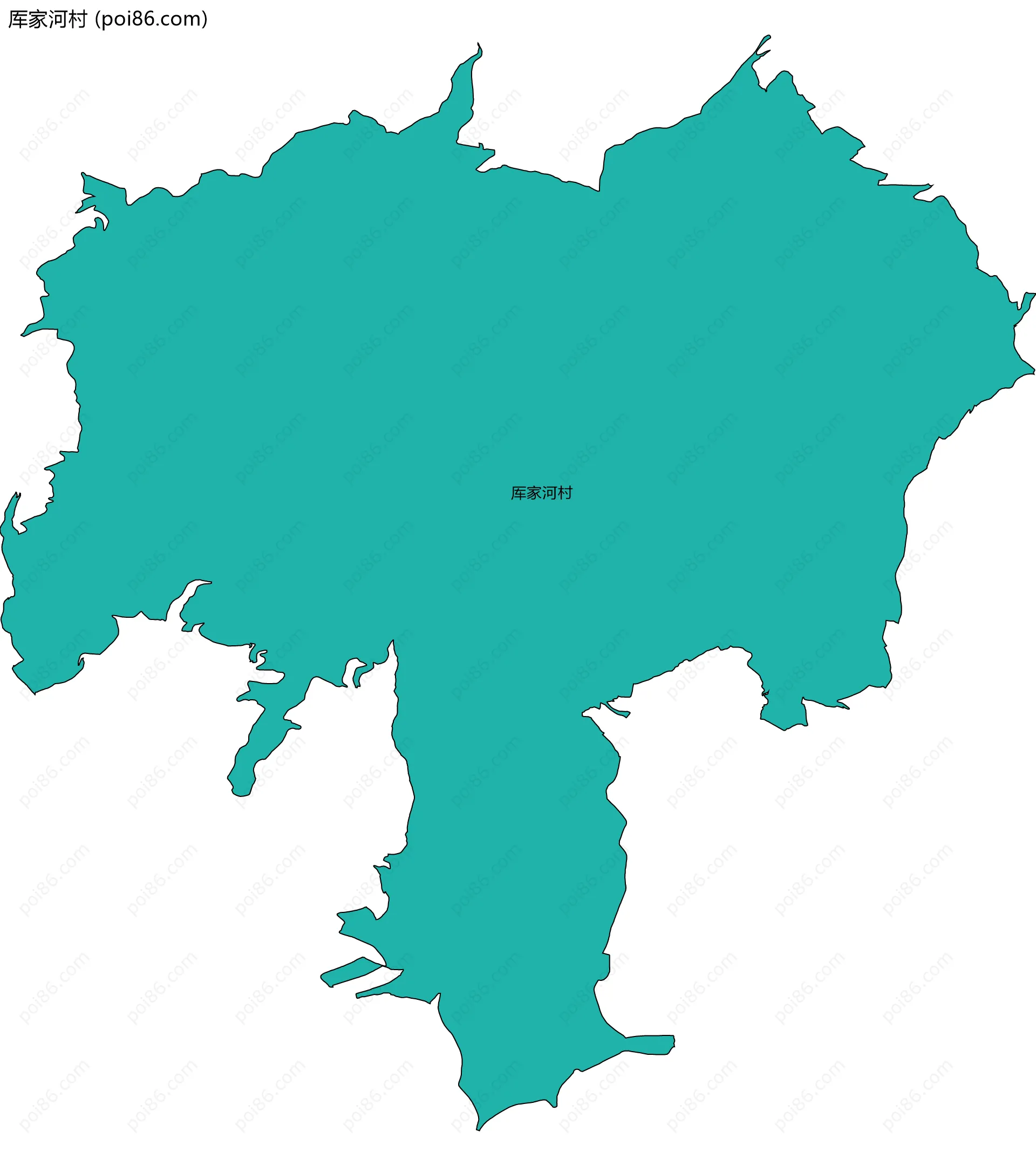 厍家河村边界地图