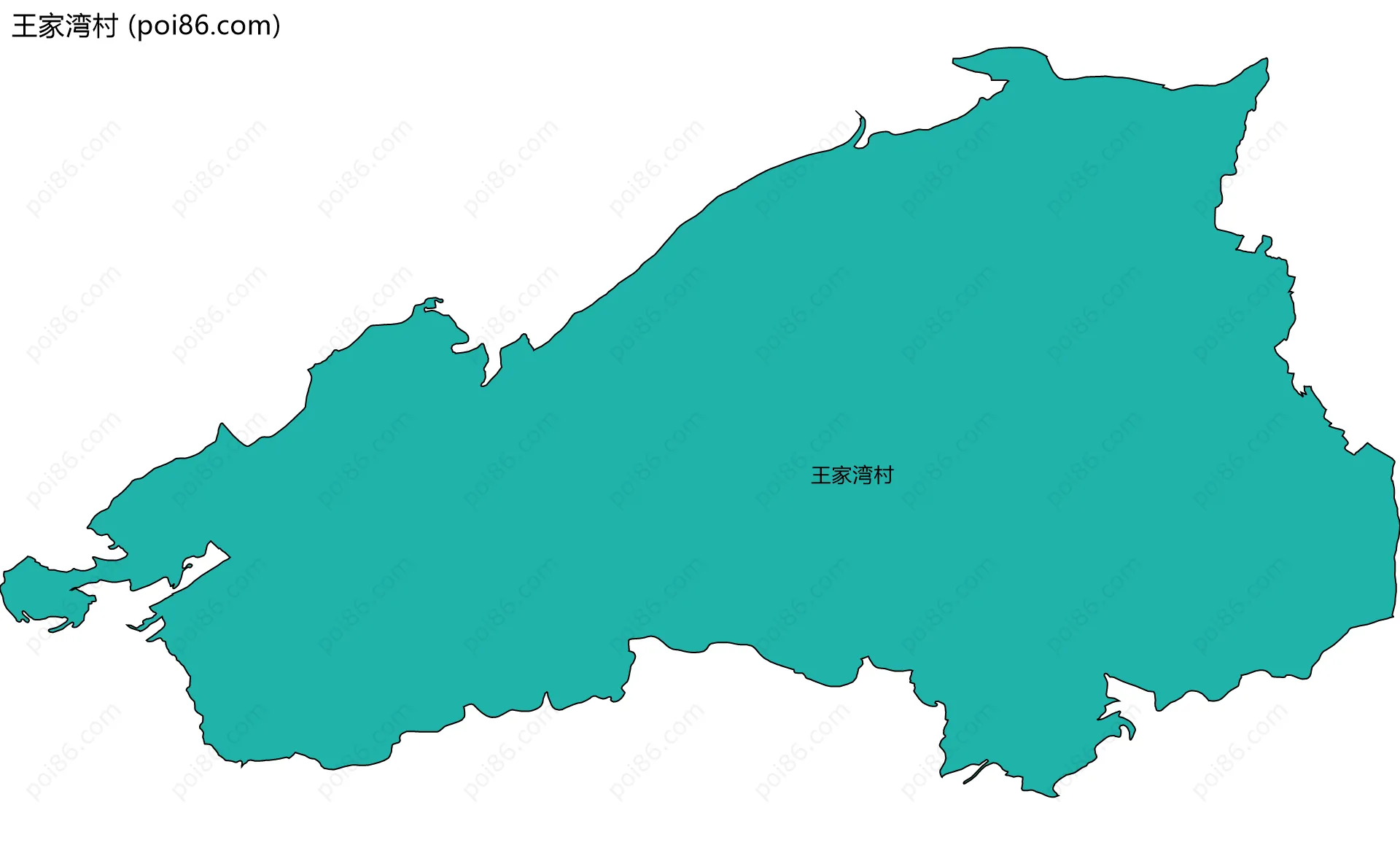 王家湾村边界地图