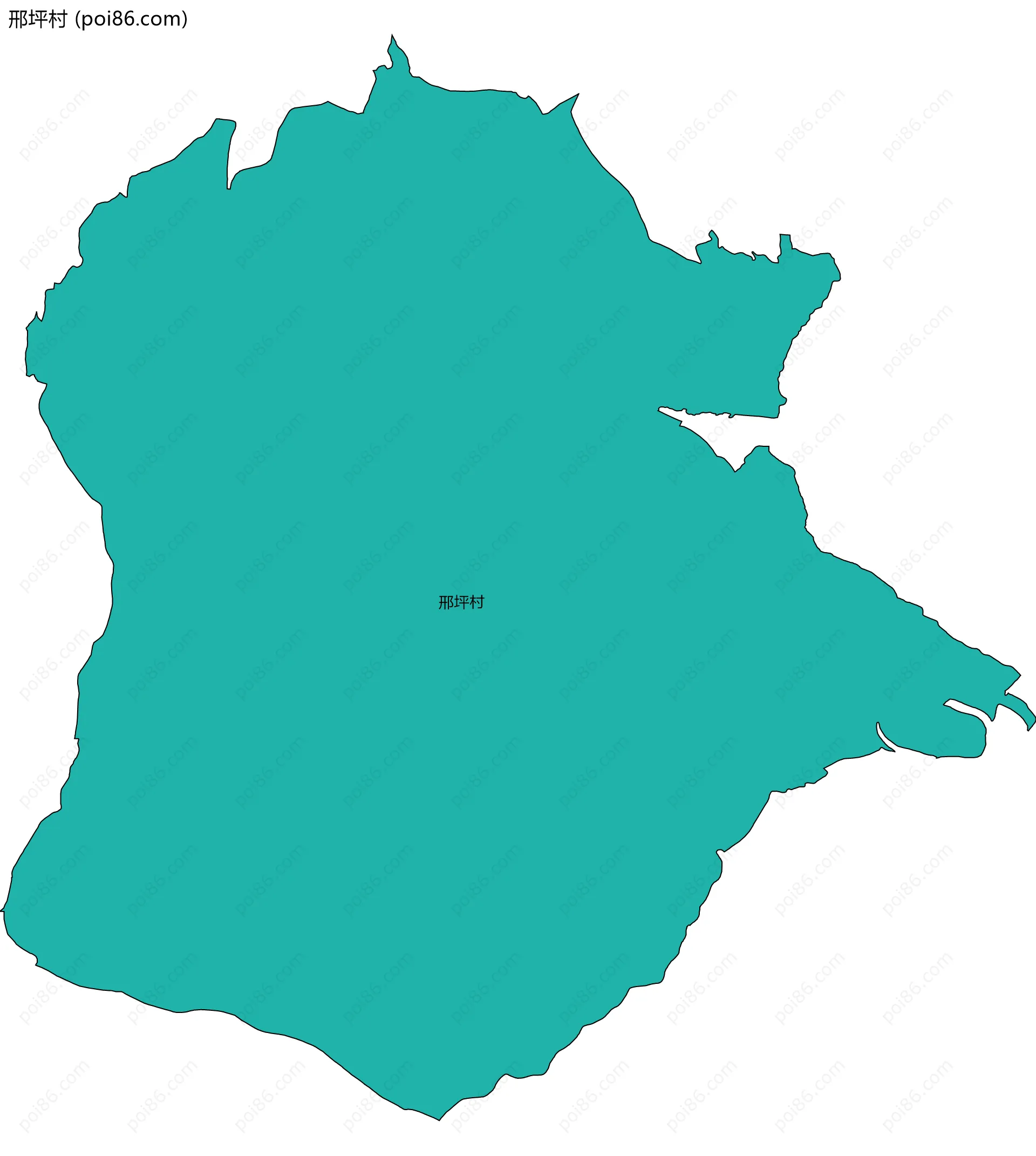 邢坪村边界地图