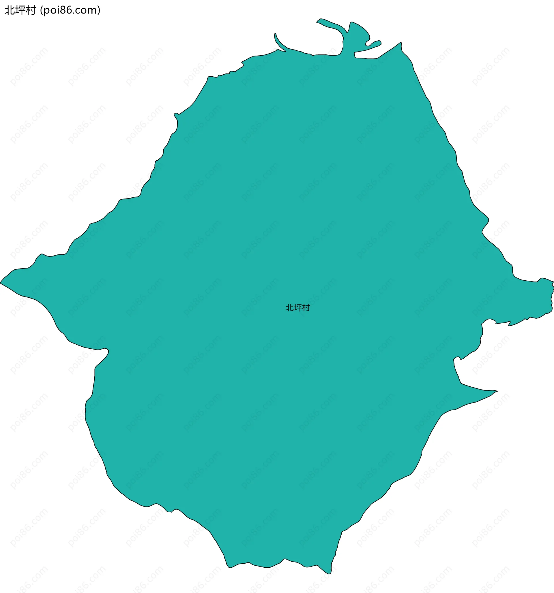 北坪村边界地图