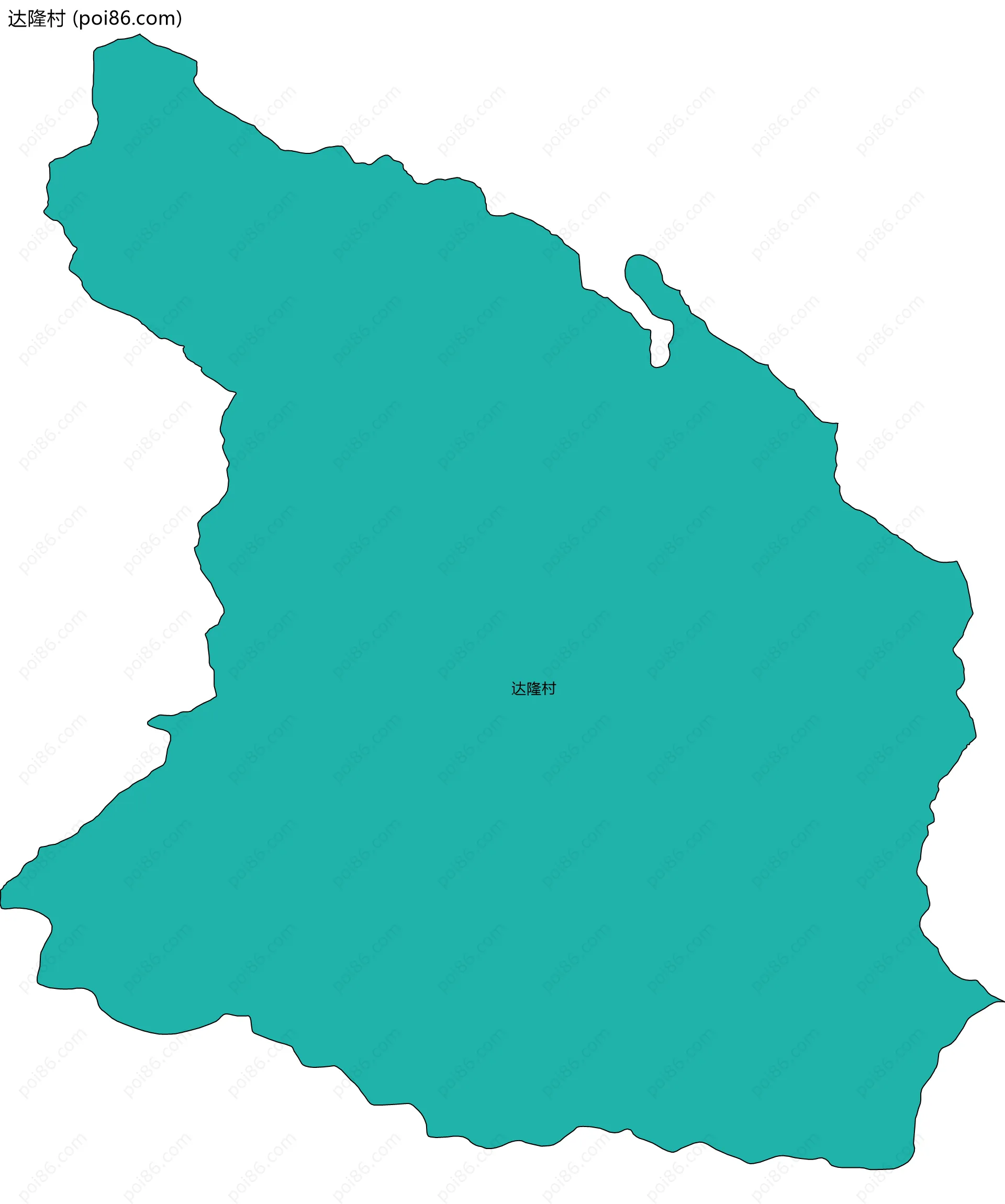 达隆村边界地图