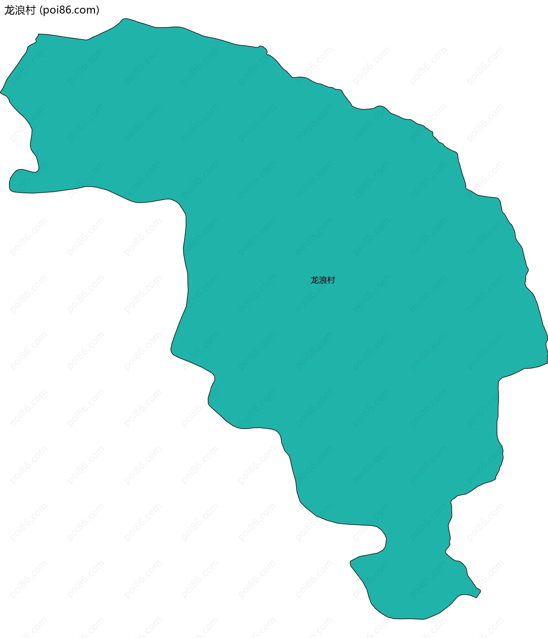 龙浪村边界地图