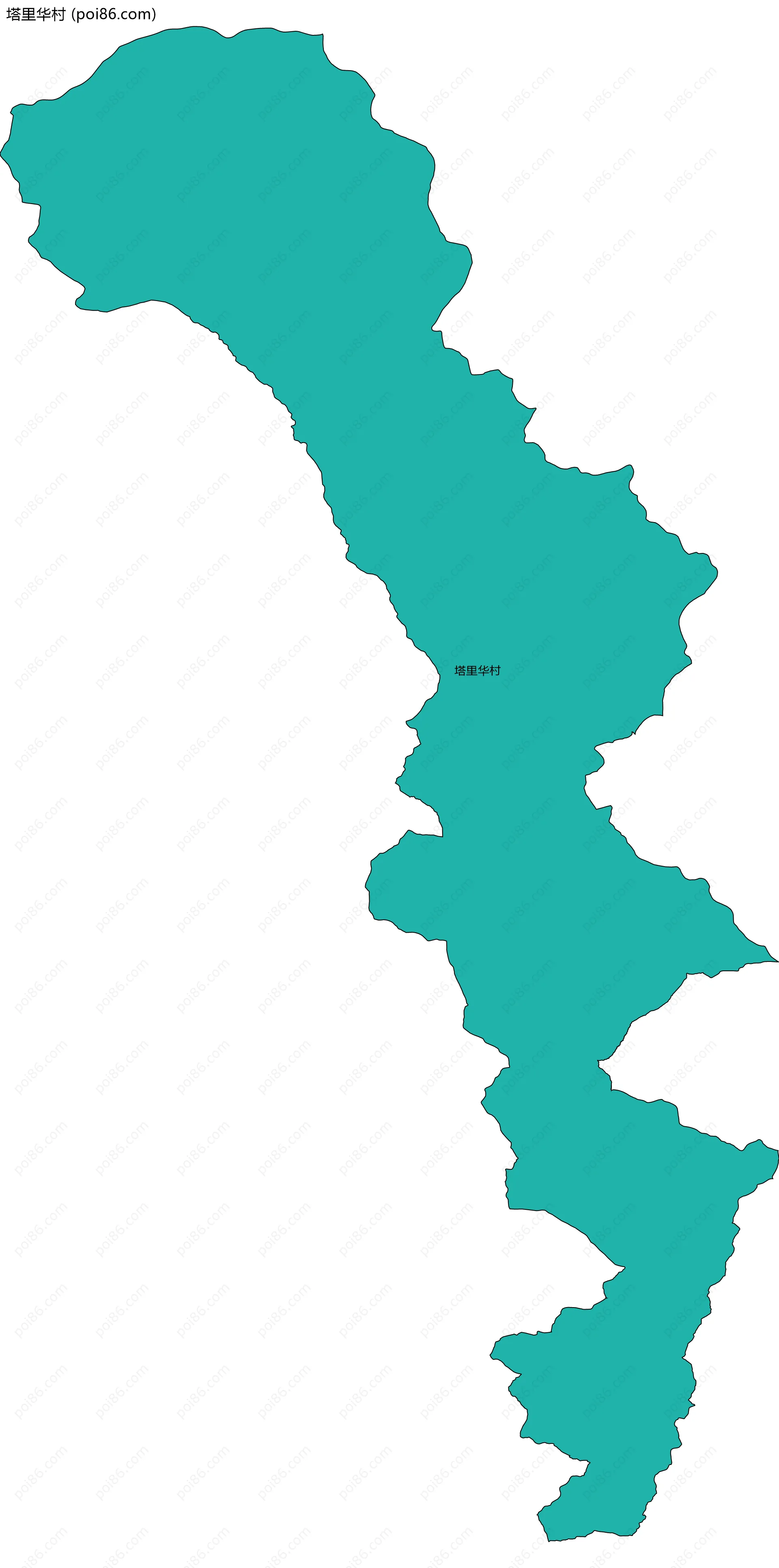 塔里华村边界地图