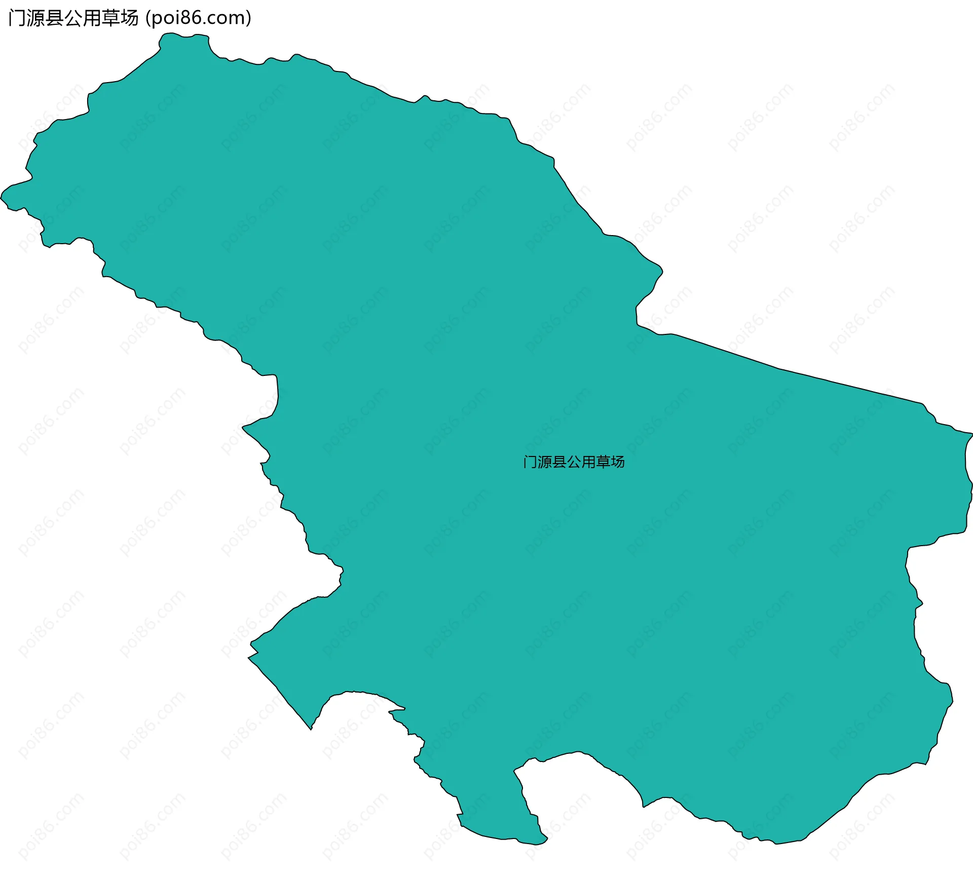 门源县公用草场边界地图