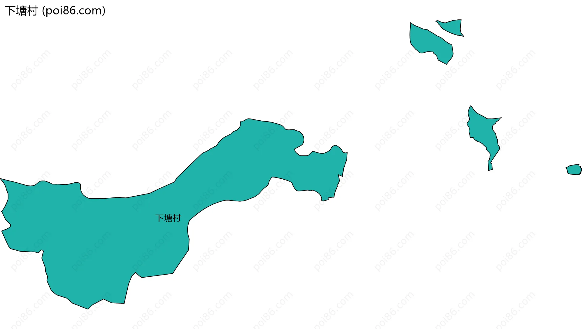 下塘村边界地图