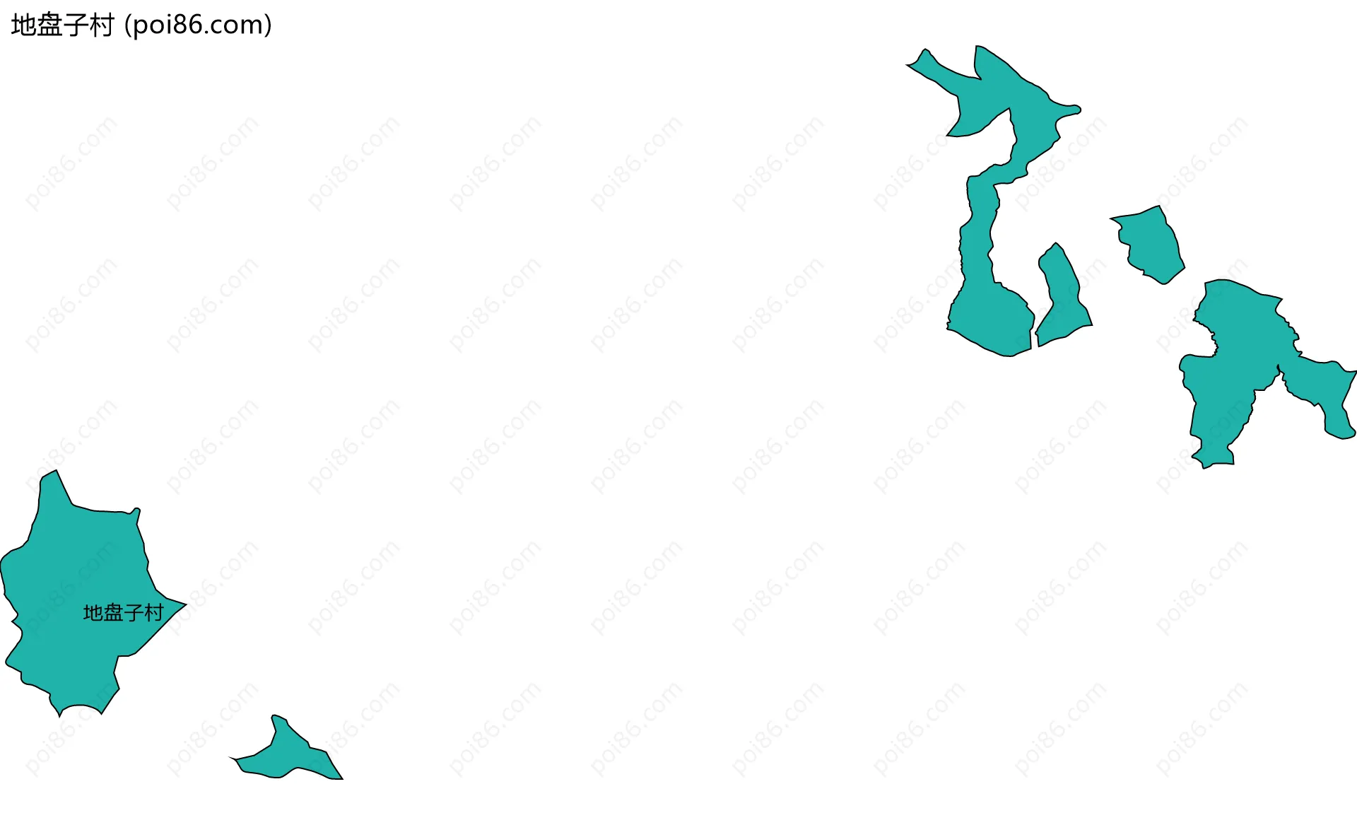地盘子村边界地图