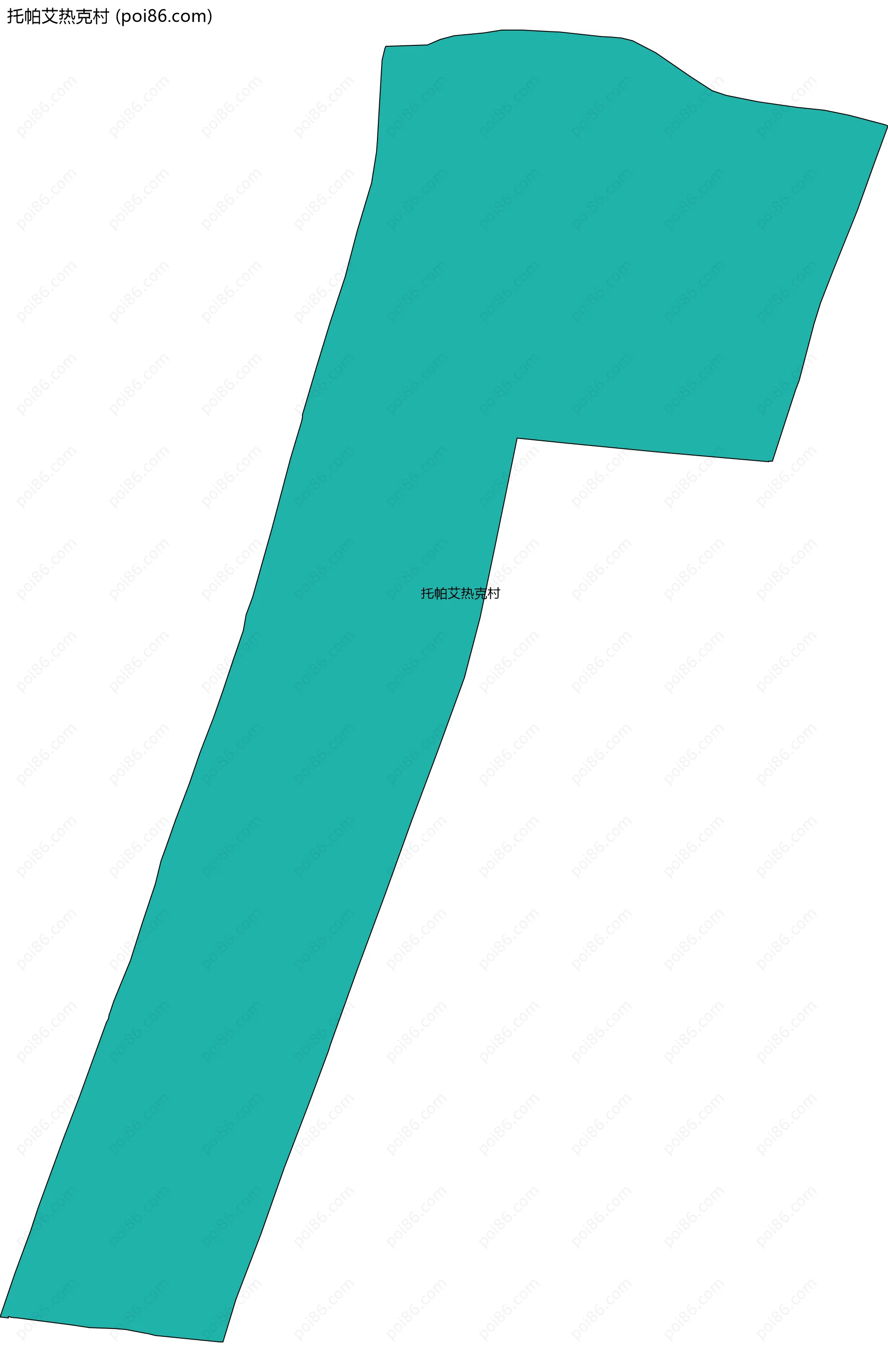 托帕艾热克村边界地图