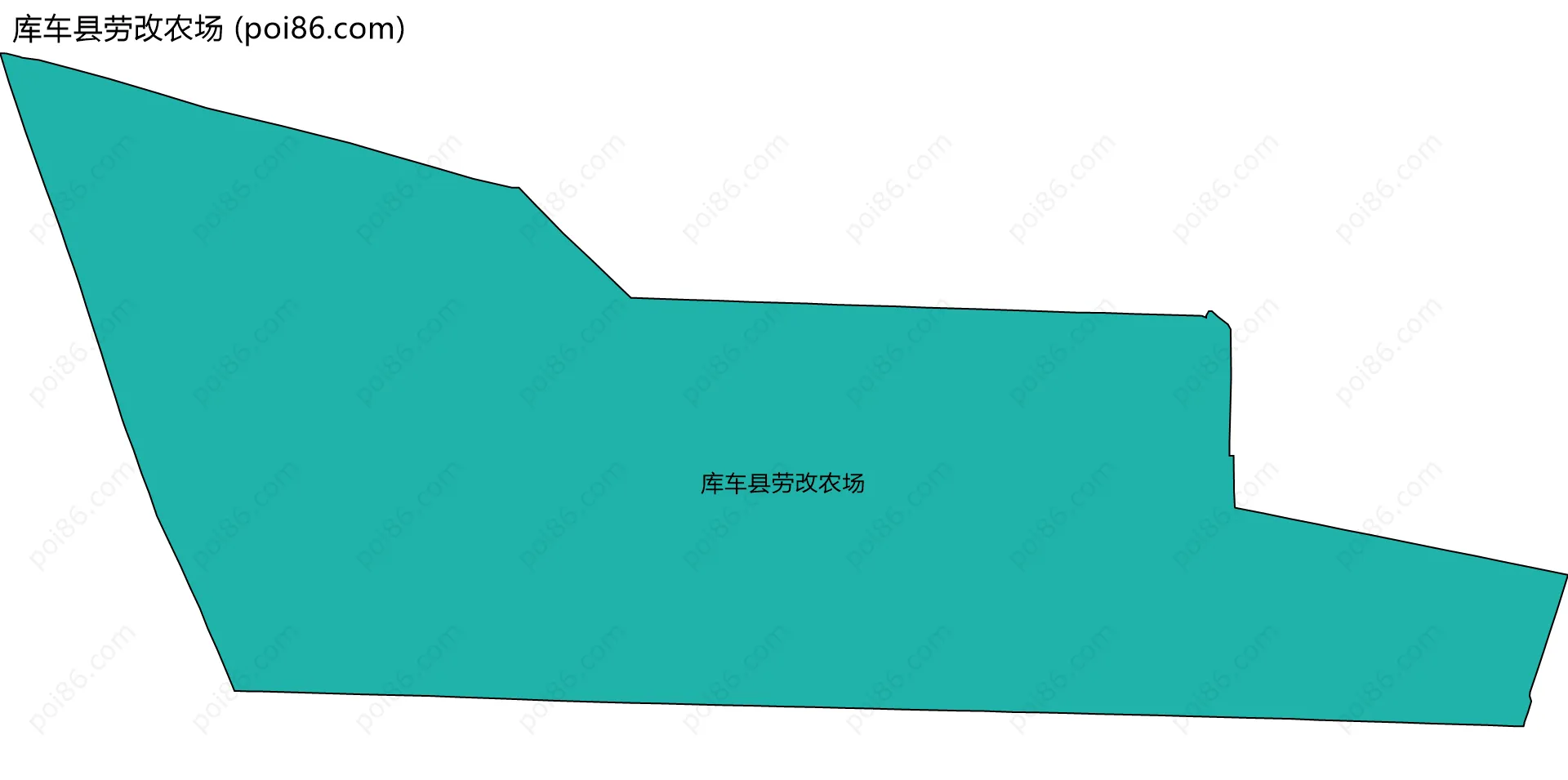 库车县劳改农场边界地图