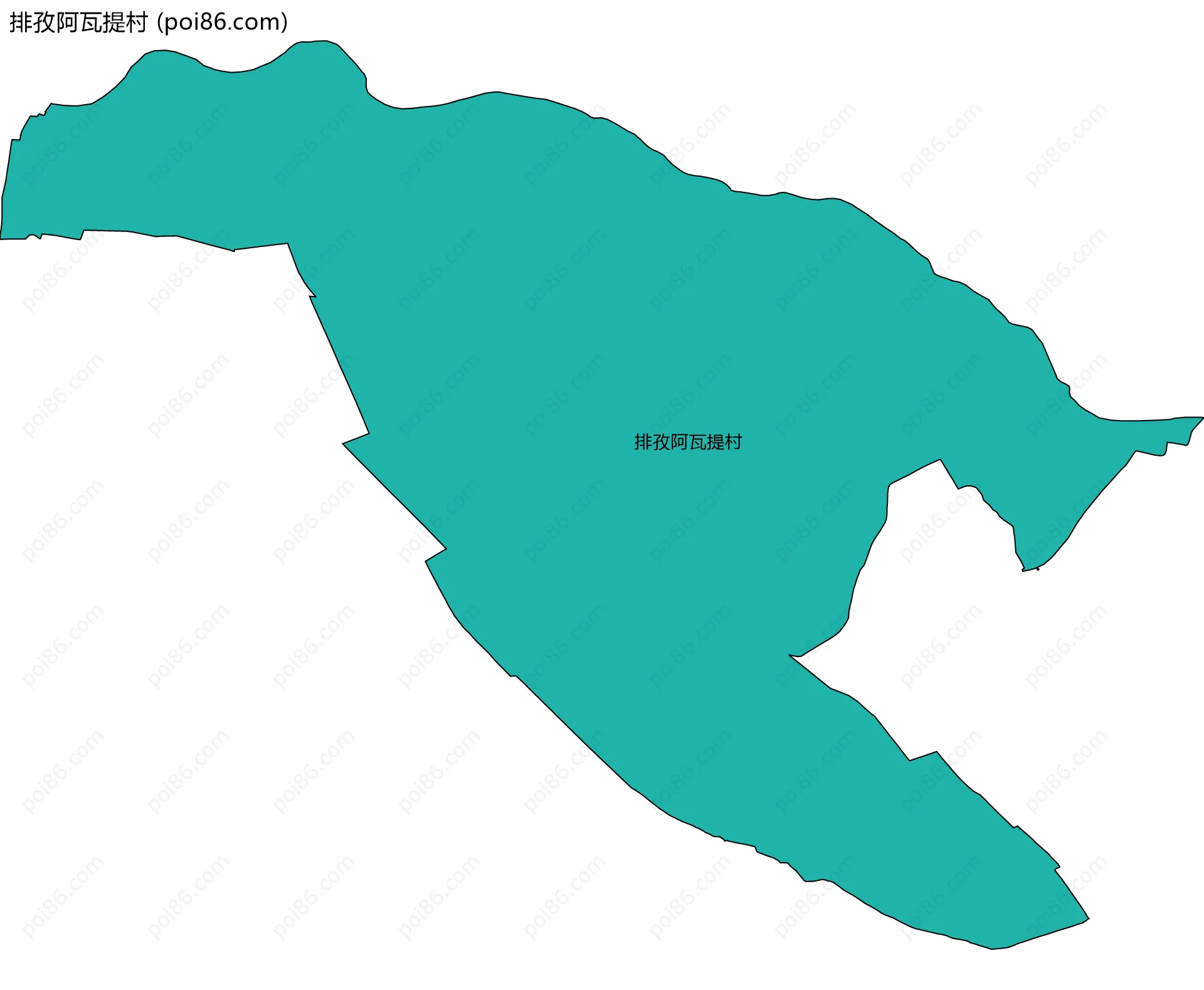 排孜阿瓦提村边界地图