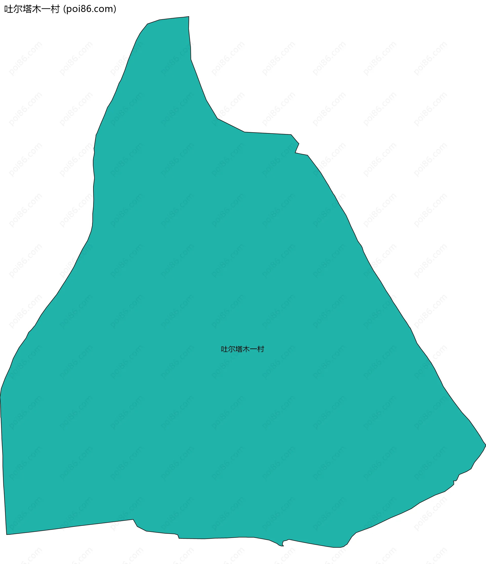 吐尔塔木一村边界地图