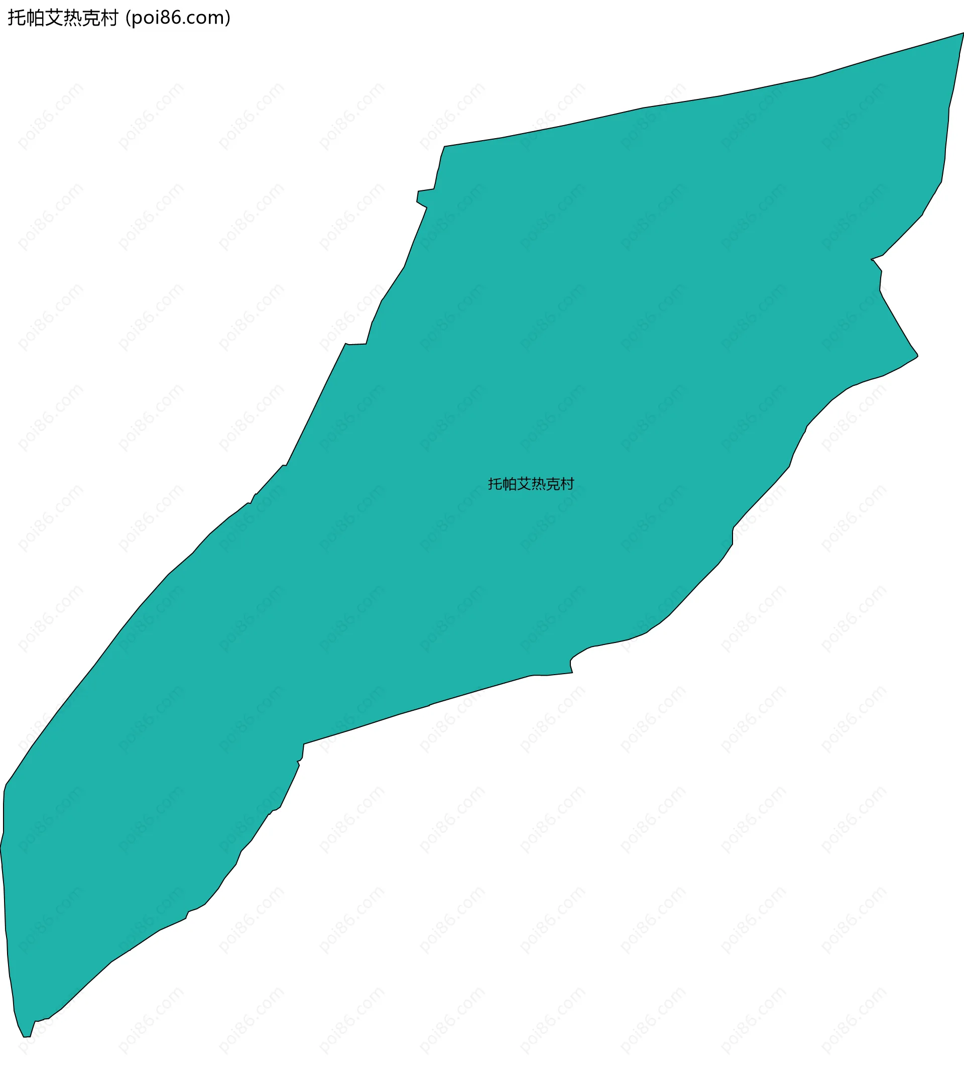 托帕艾热克村边界地图