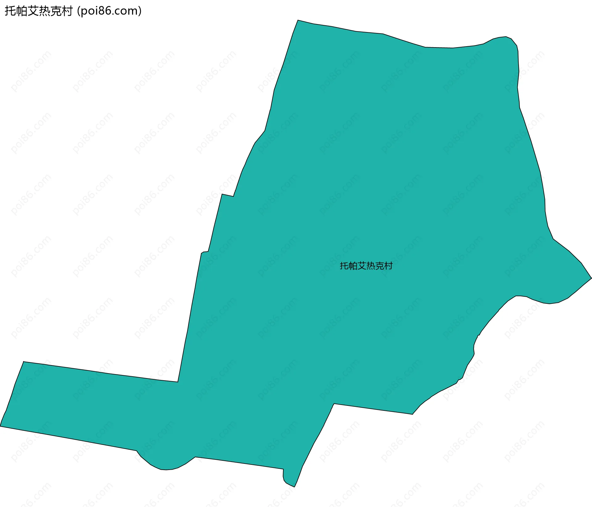 托帕艾热克村边界地图