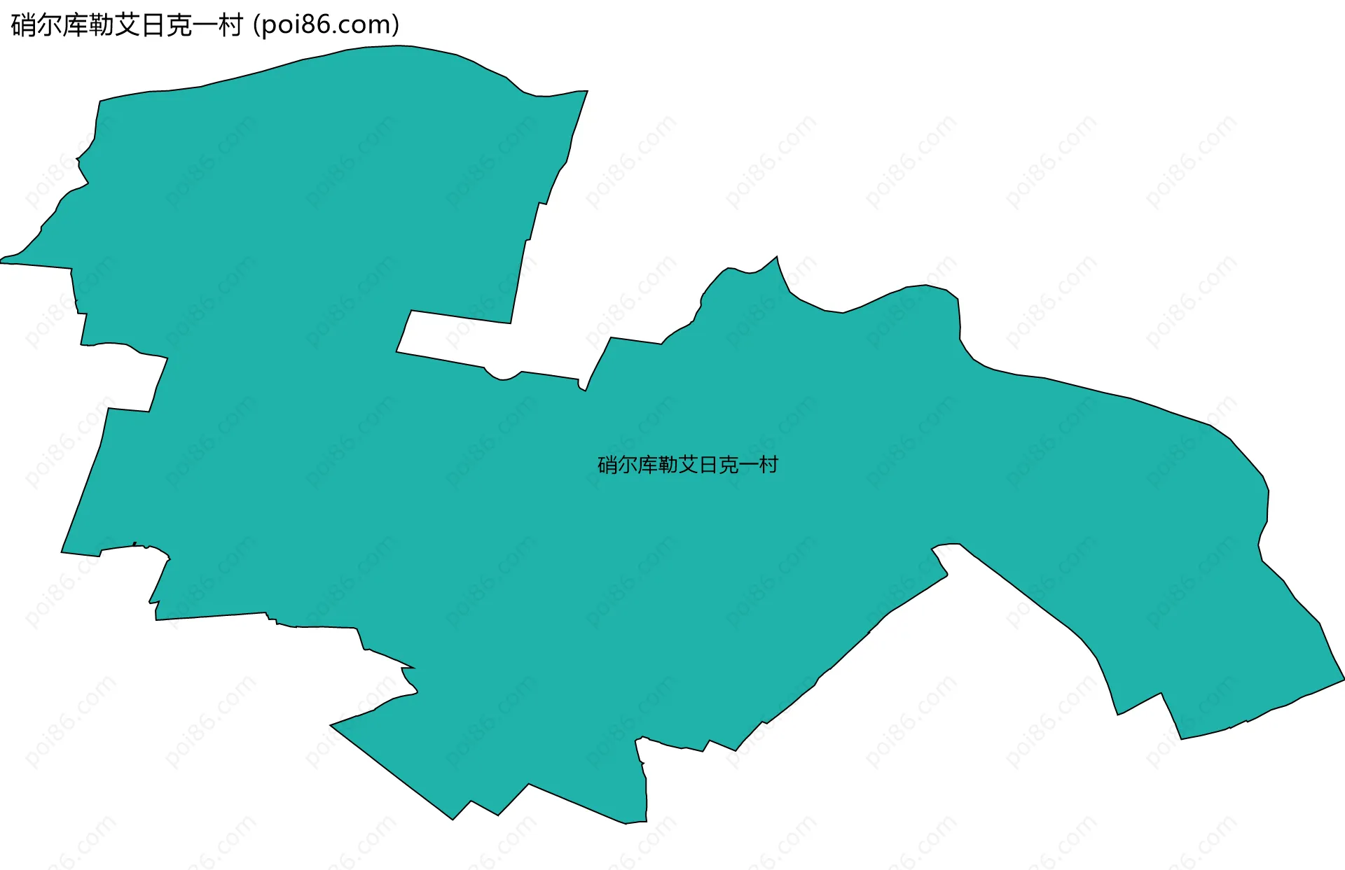 硝尔库勒艾日克一村边界地图