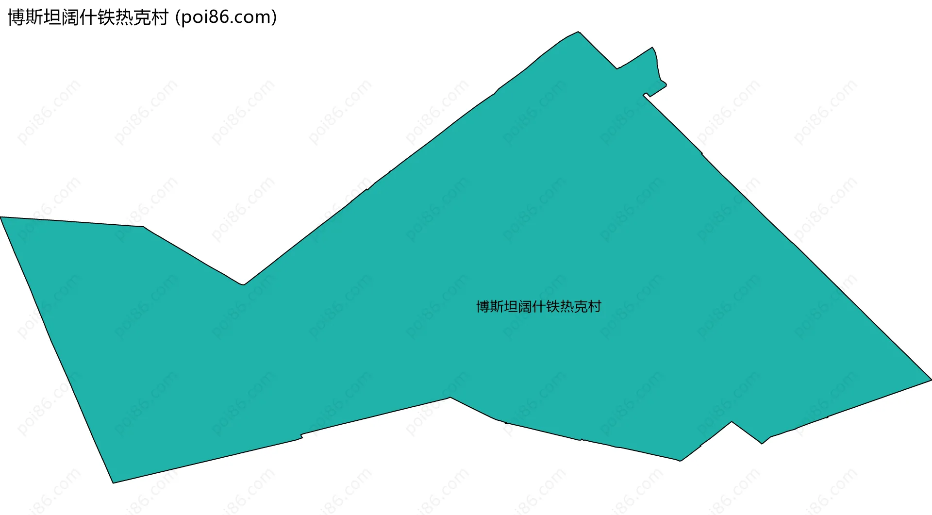 博斯坦阔什铁热克村边界地图
