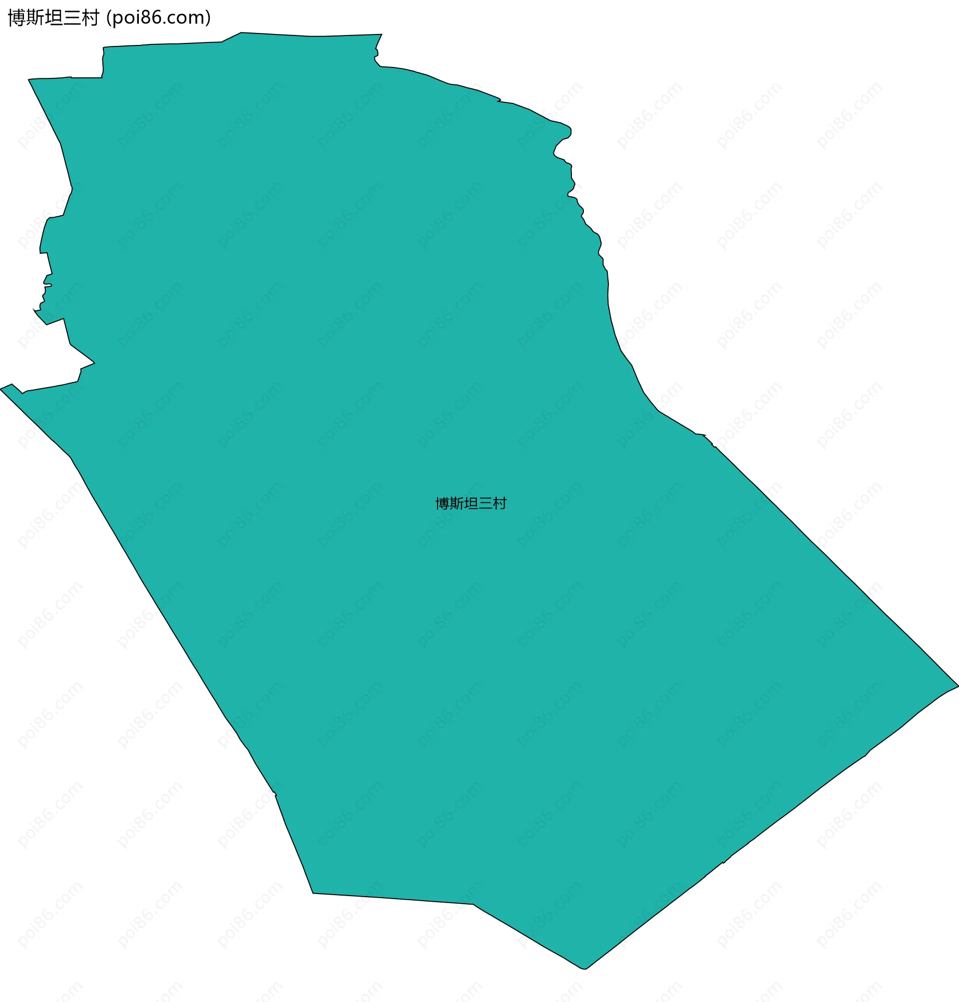 博斯坦三村边界地图
