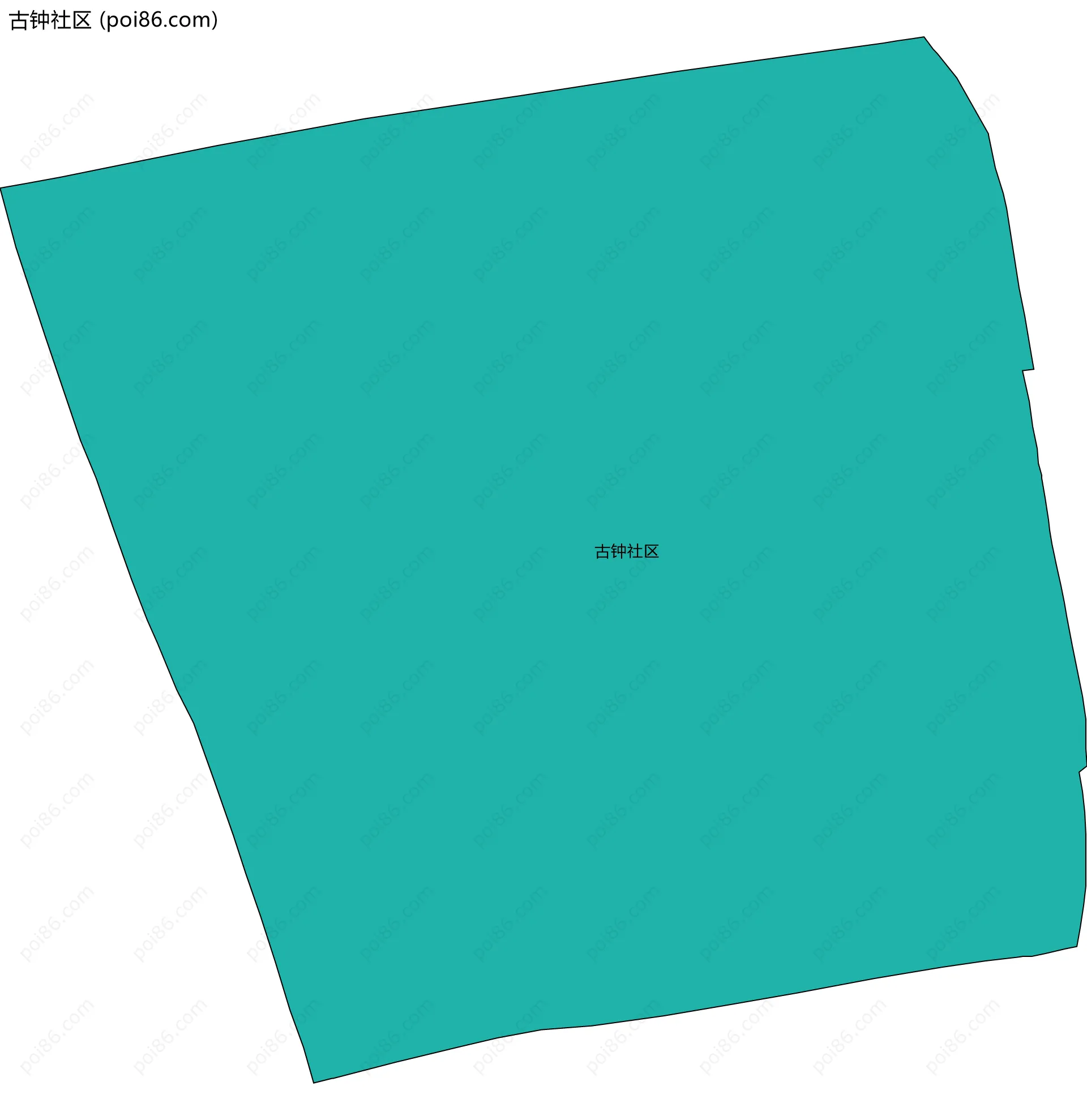 古钟社区边界地图