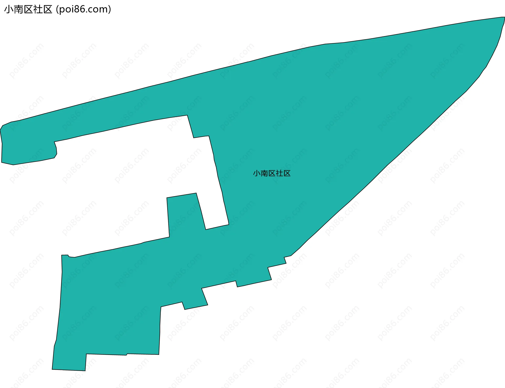 小南区社区边界地图