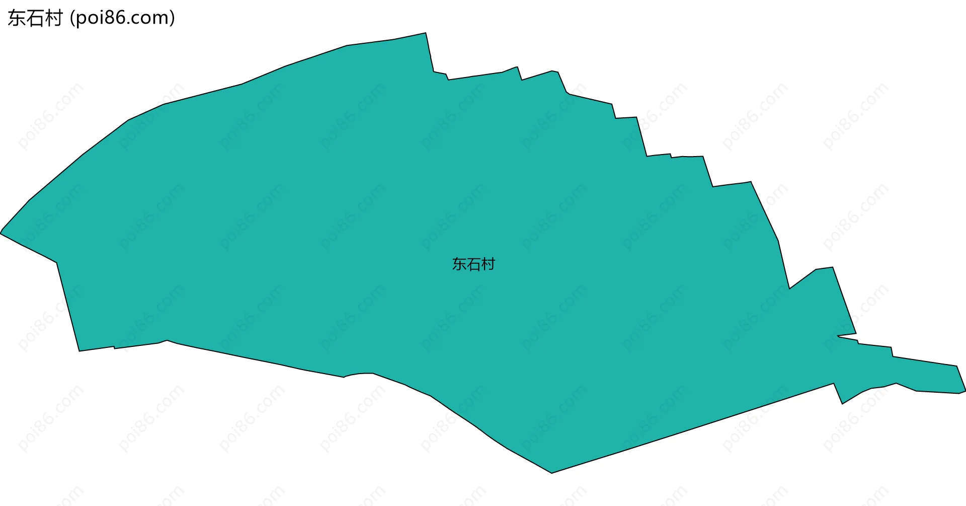东石村边界地图