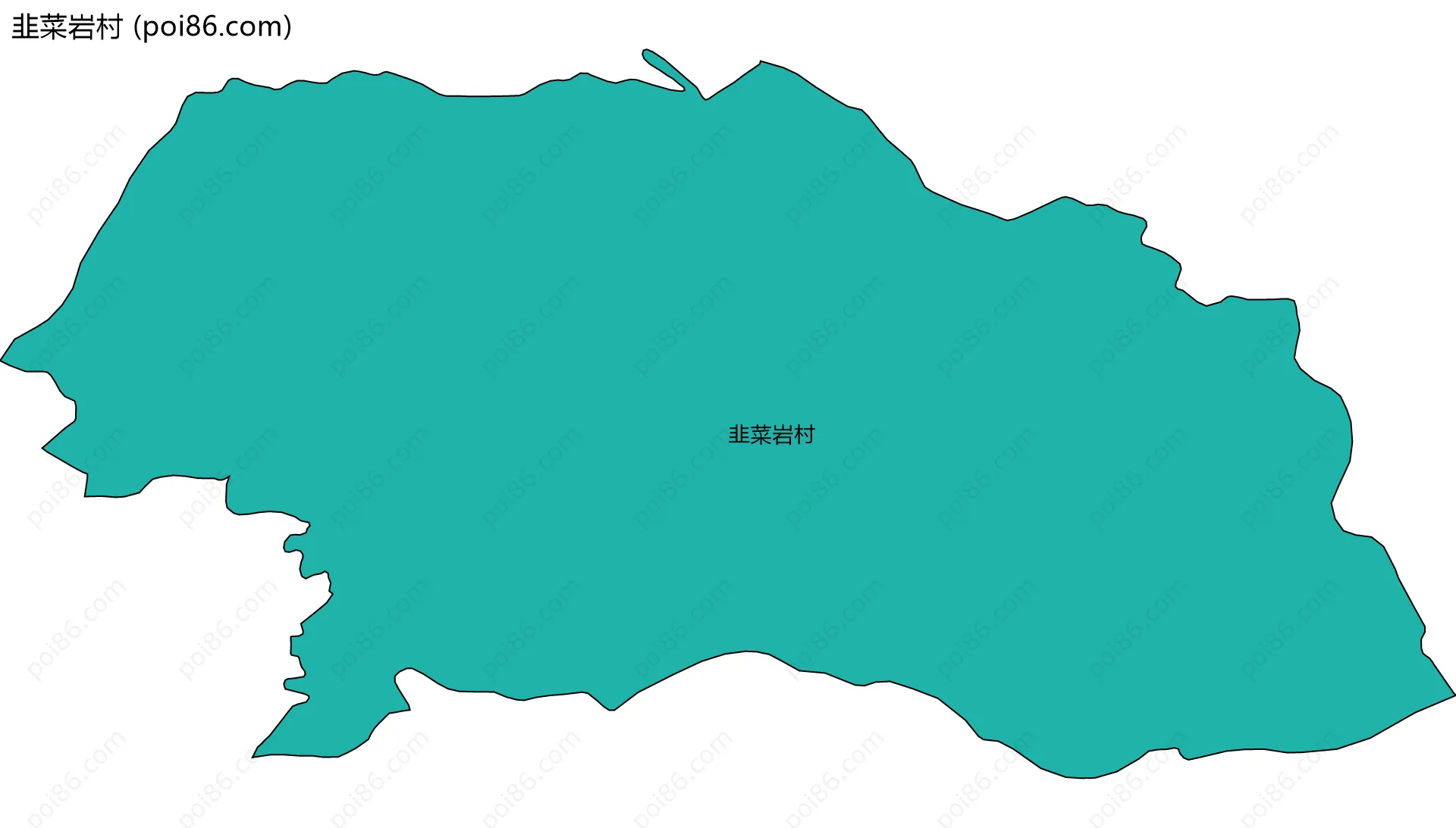 韭菜岩村边界地图