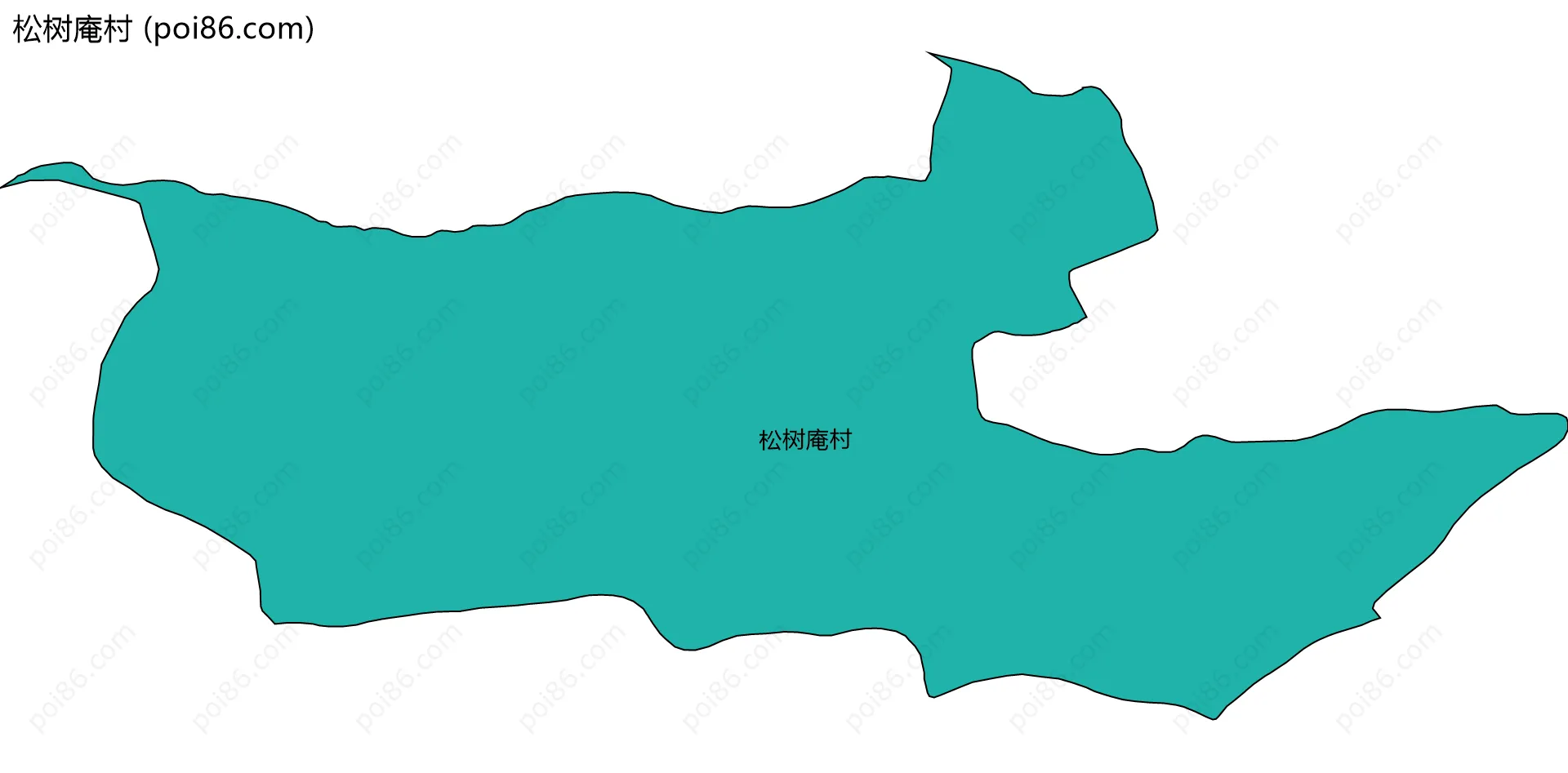 松树庵村边界地图
