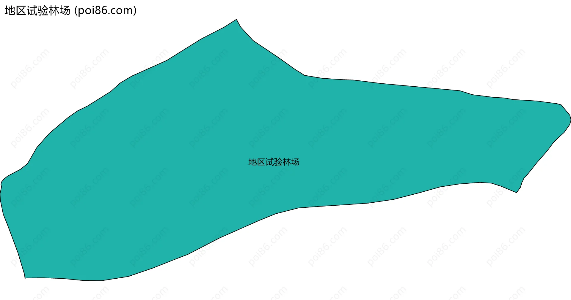 地区试验林场边界地图