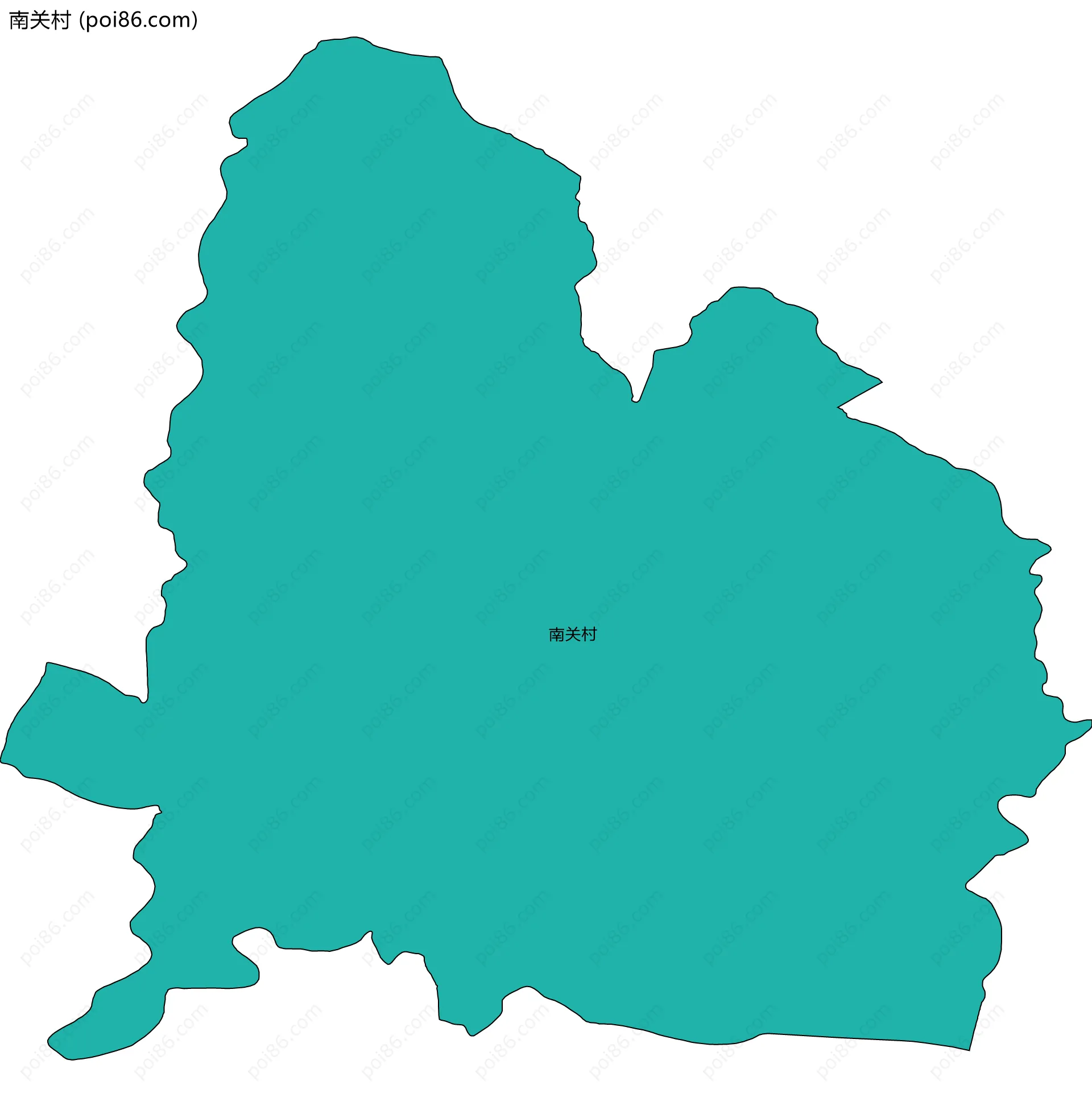 南关村边界地图