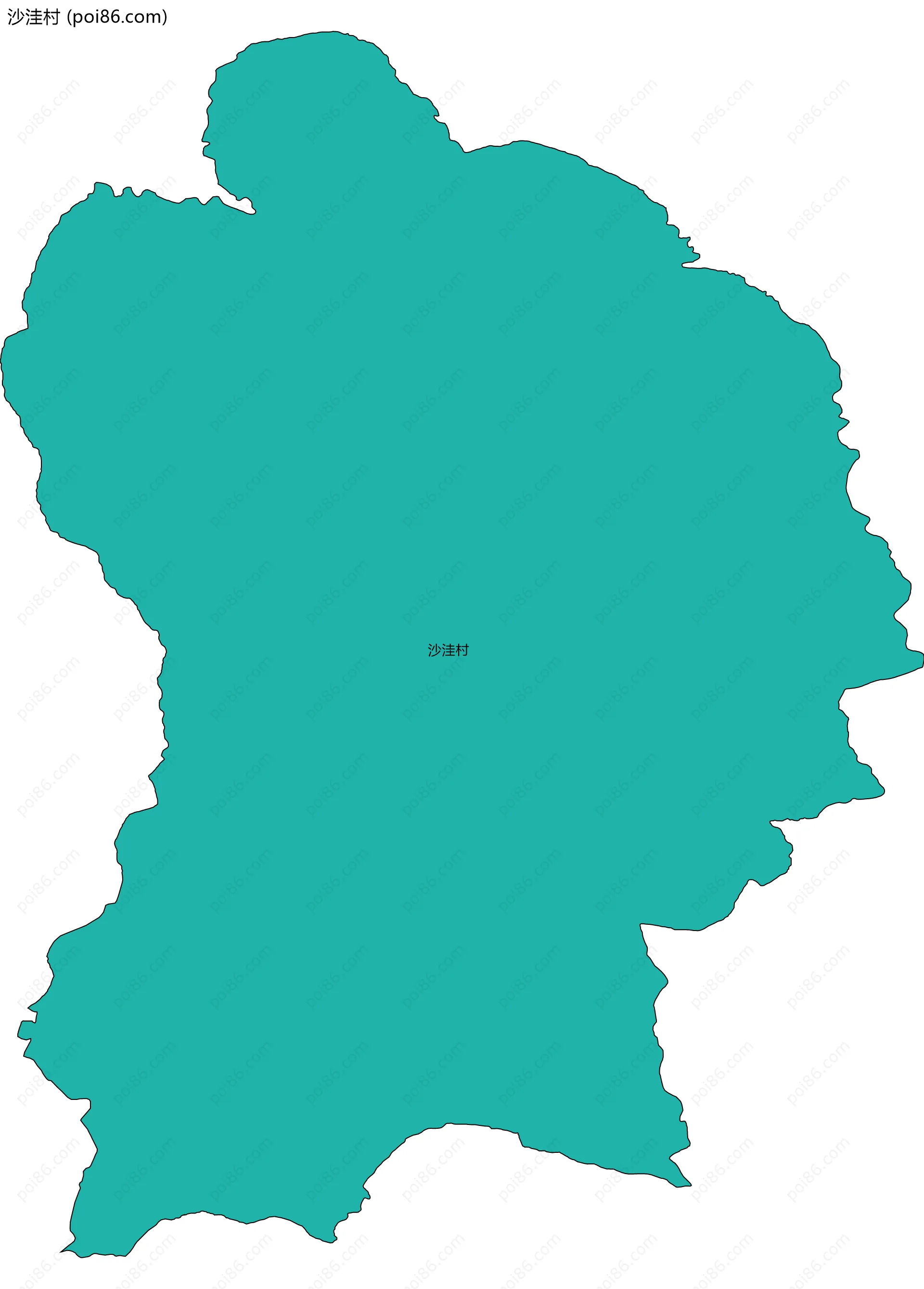 沙洼村边界地图