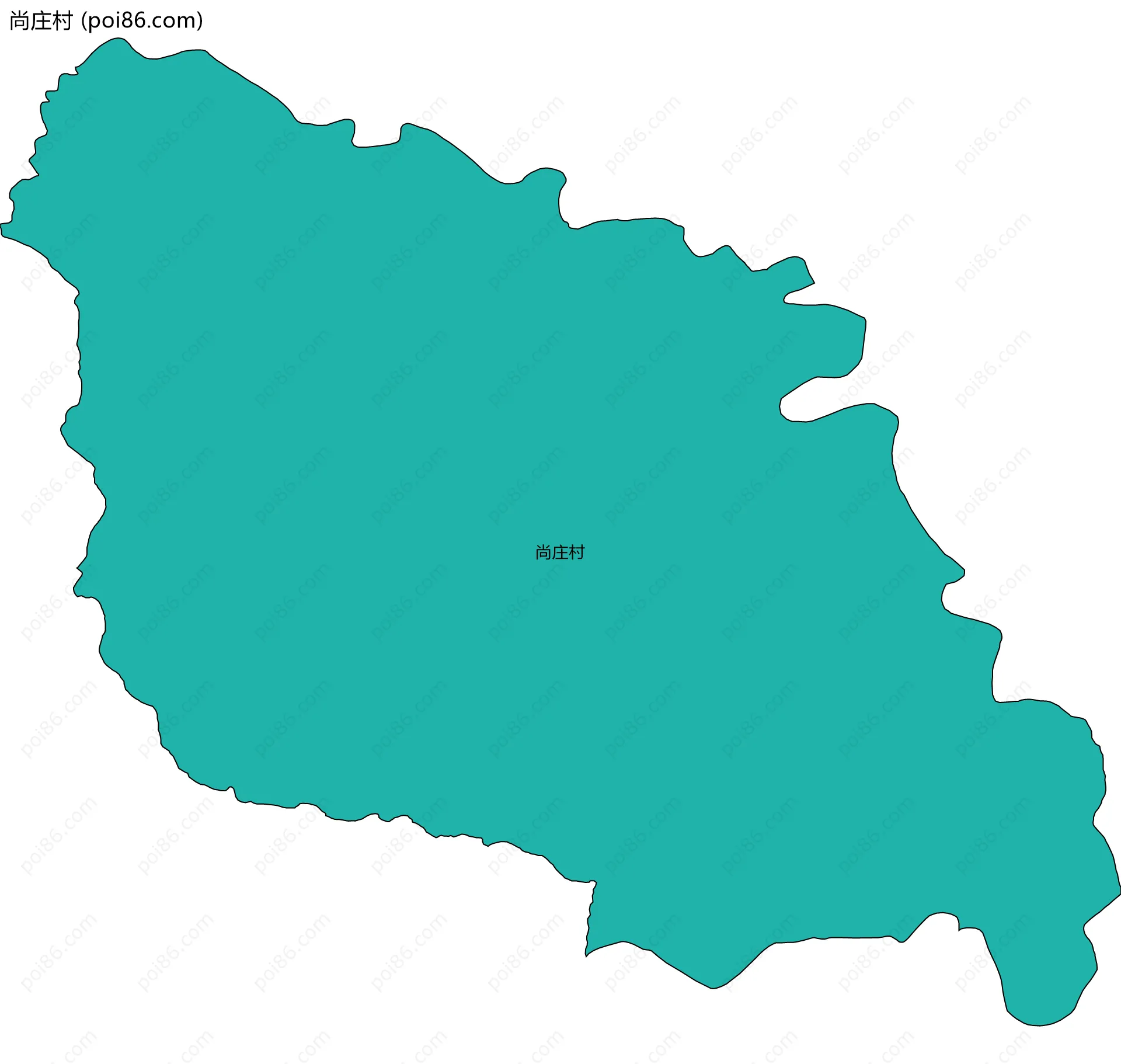 尚庄村边界地图