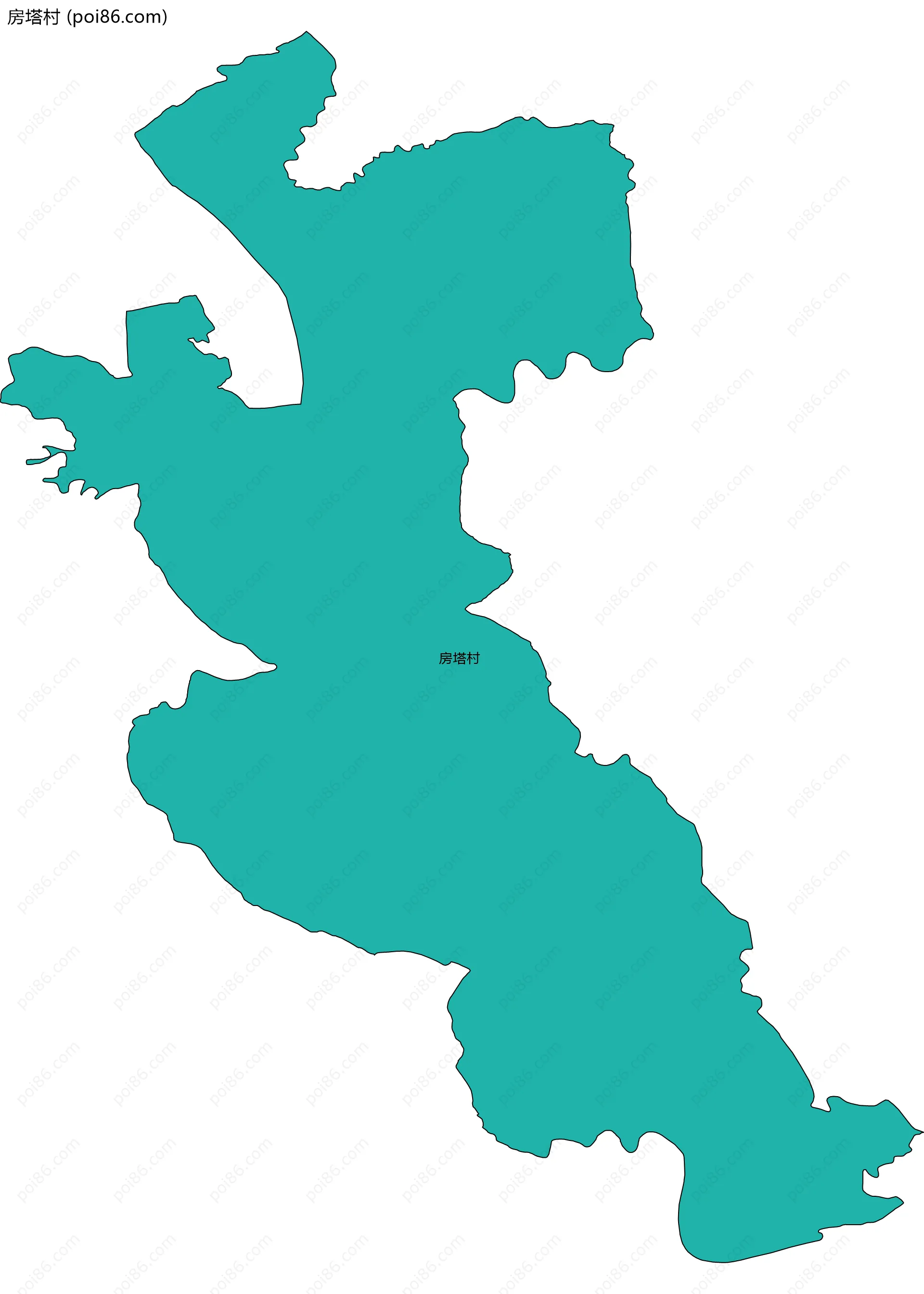 房塔村边界地图