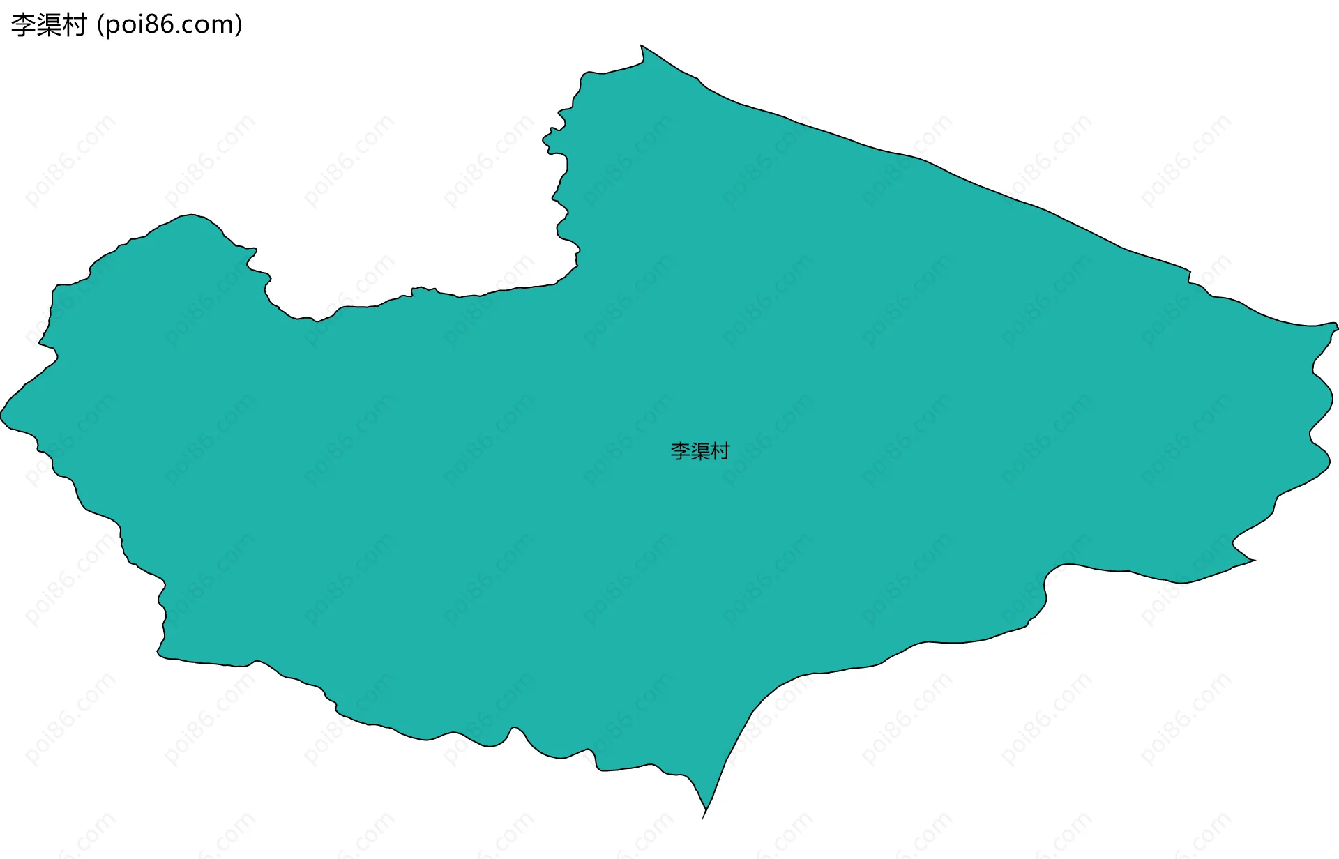 李渠村边界地图