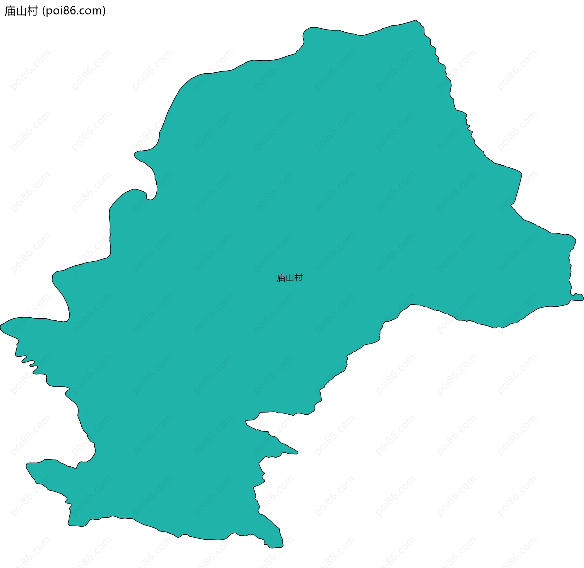 庙山村边界地图