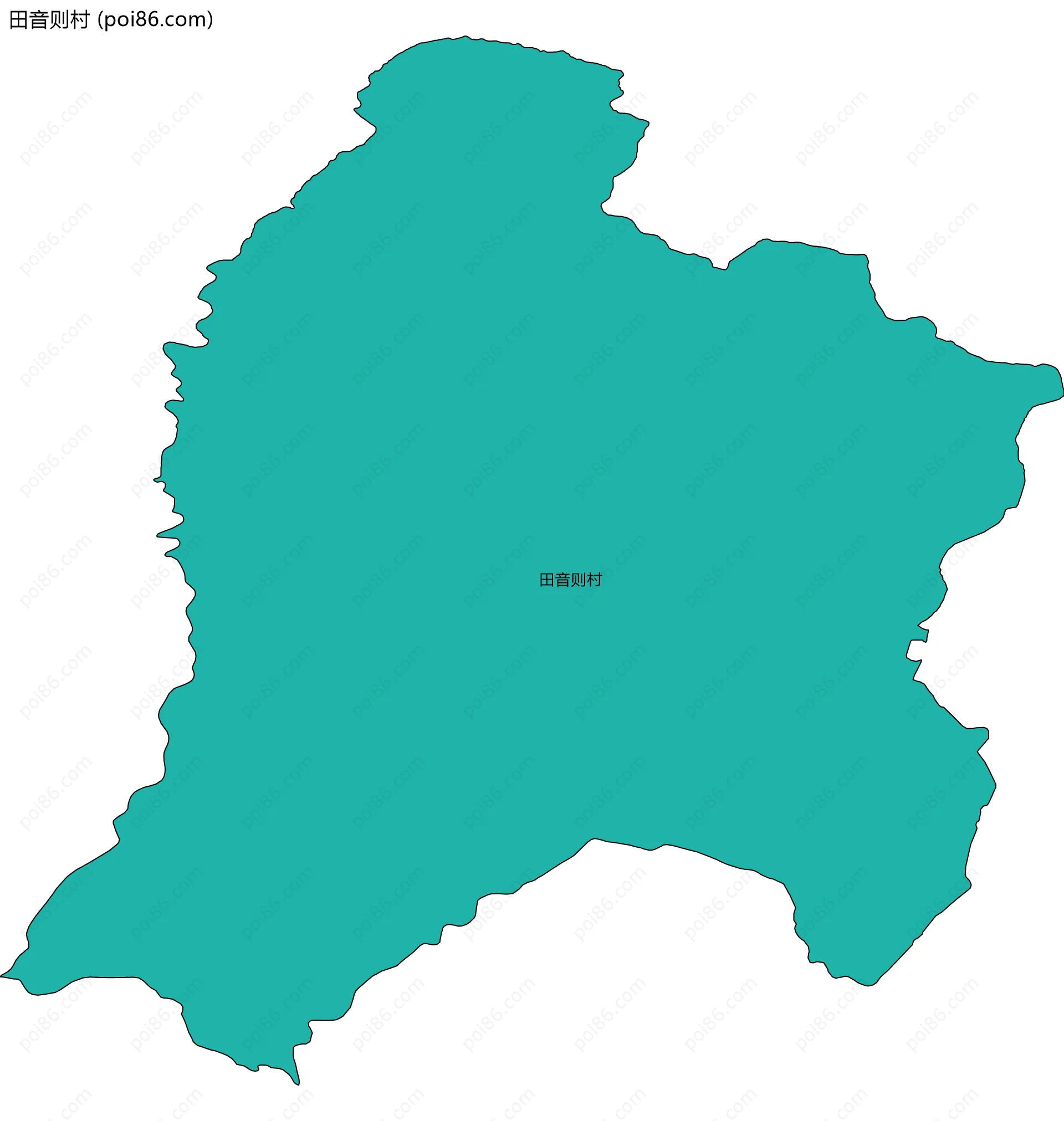田音则村边界地图