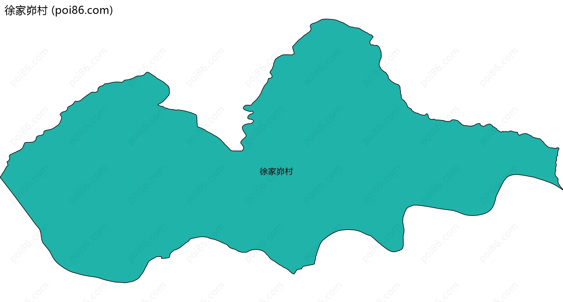 徐家峁村边界地图