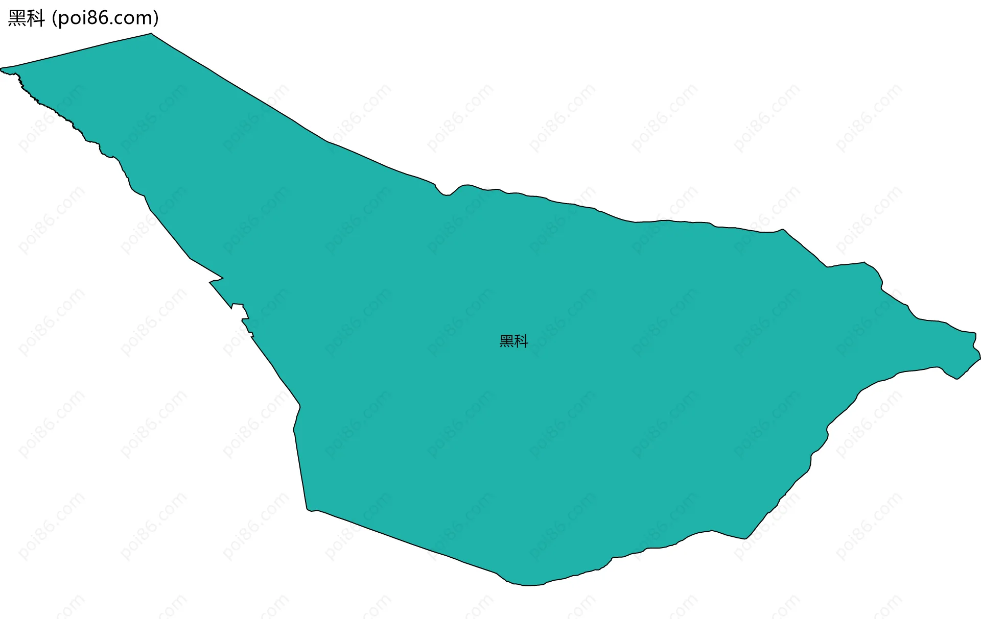 黑科边界地图