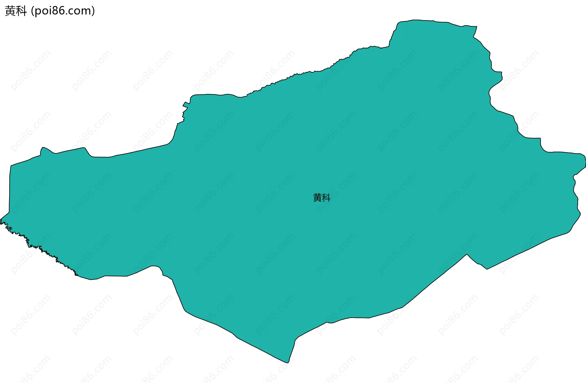 黄科边界地图