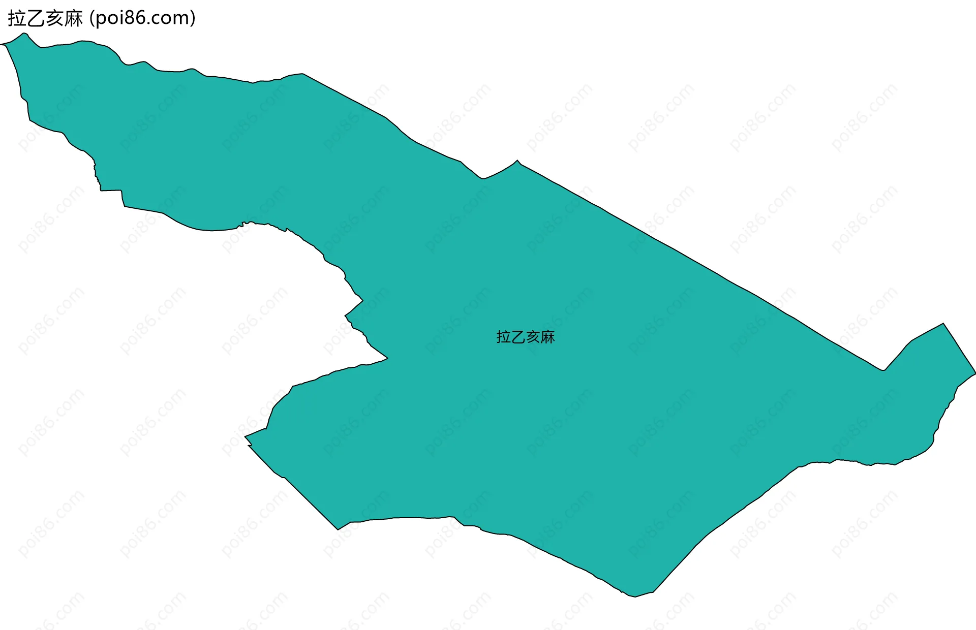 拉乙亥麻边界地图