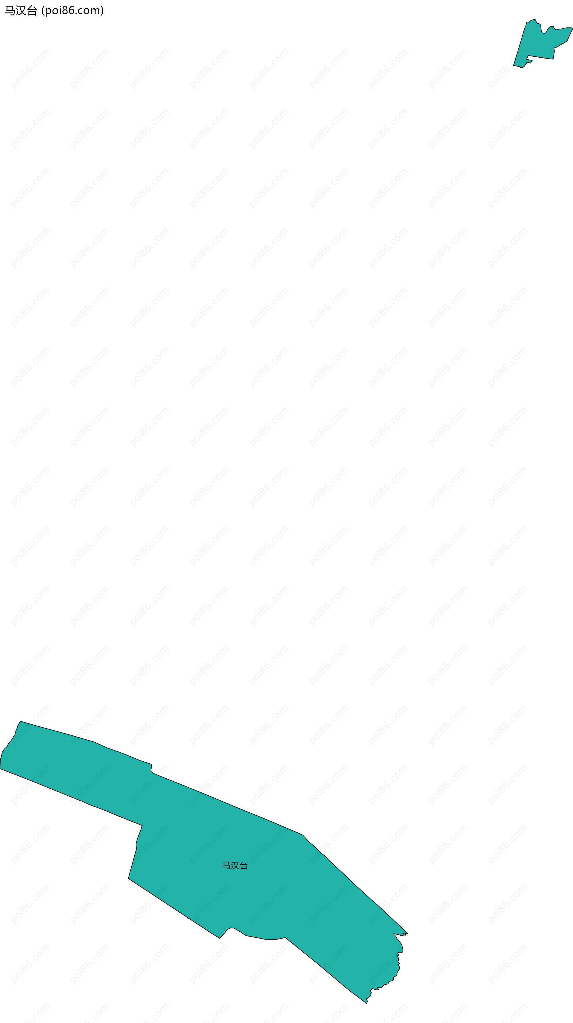 马汉台边界地图