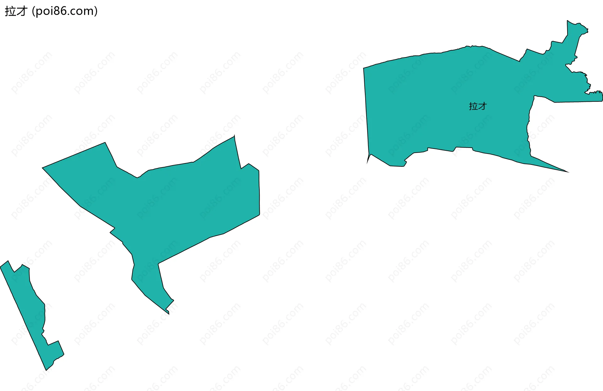 拉才边界地图
