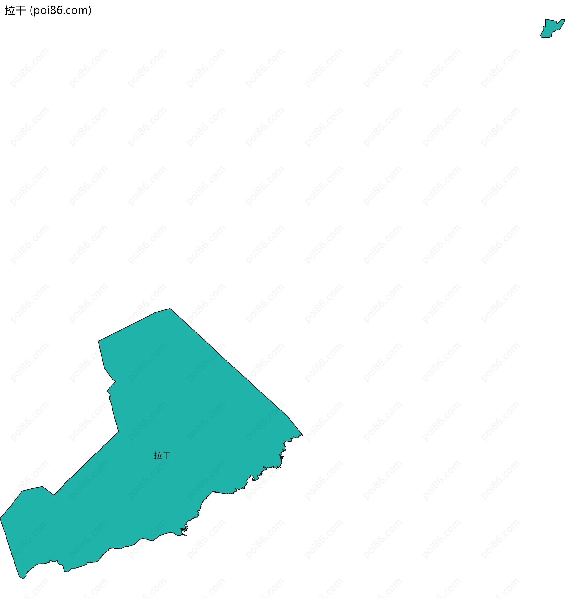 拉干边界地图